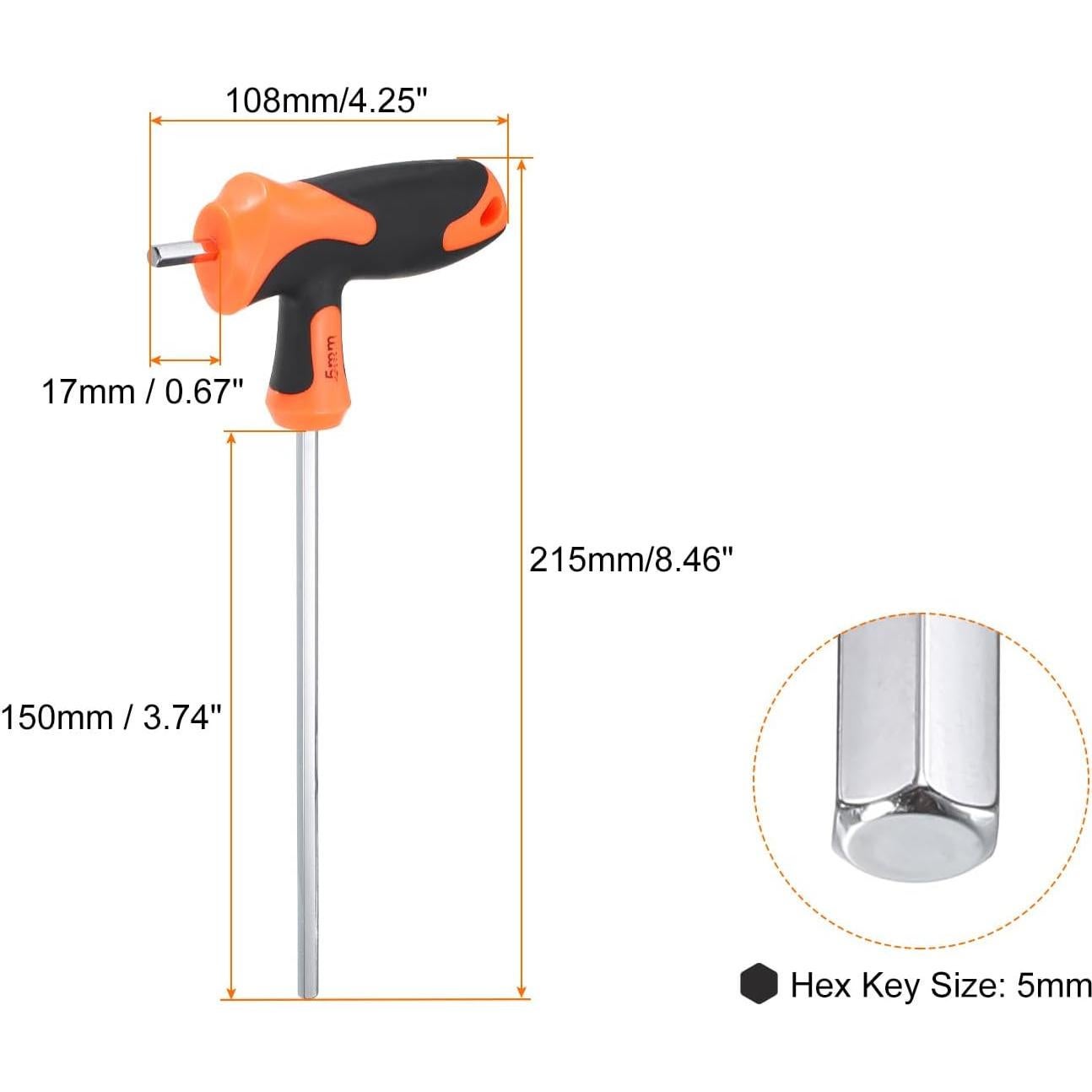 Llave Hexagonal T-Handle Harfington 5mm Acero S2