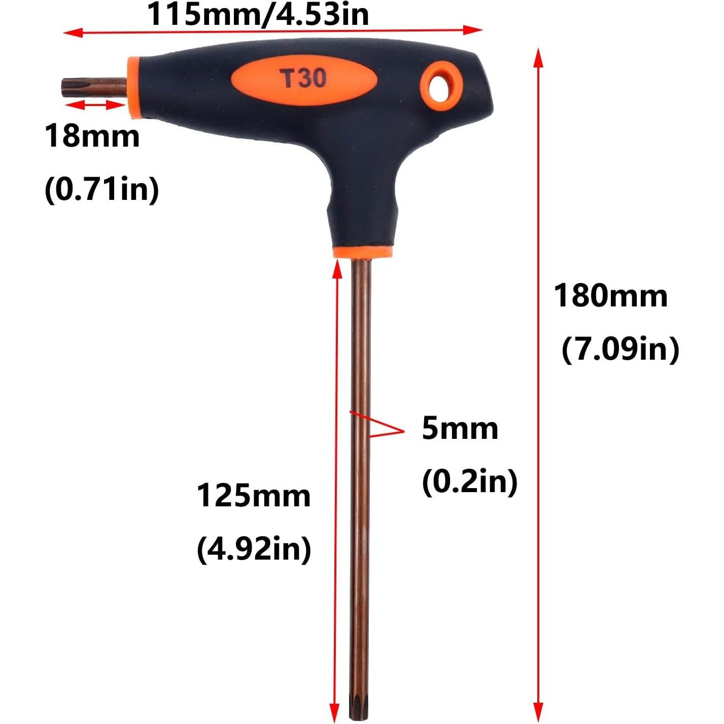 Destornillador Torx T30 Antrader Doble Extremo Acero S2 180mm
