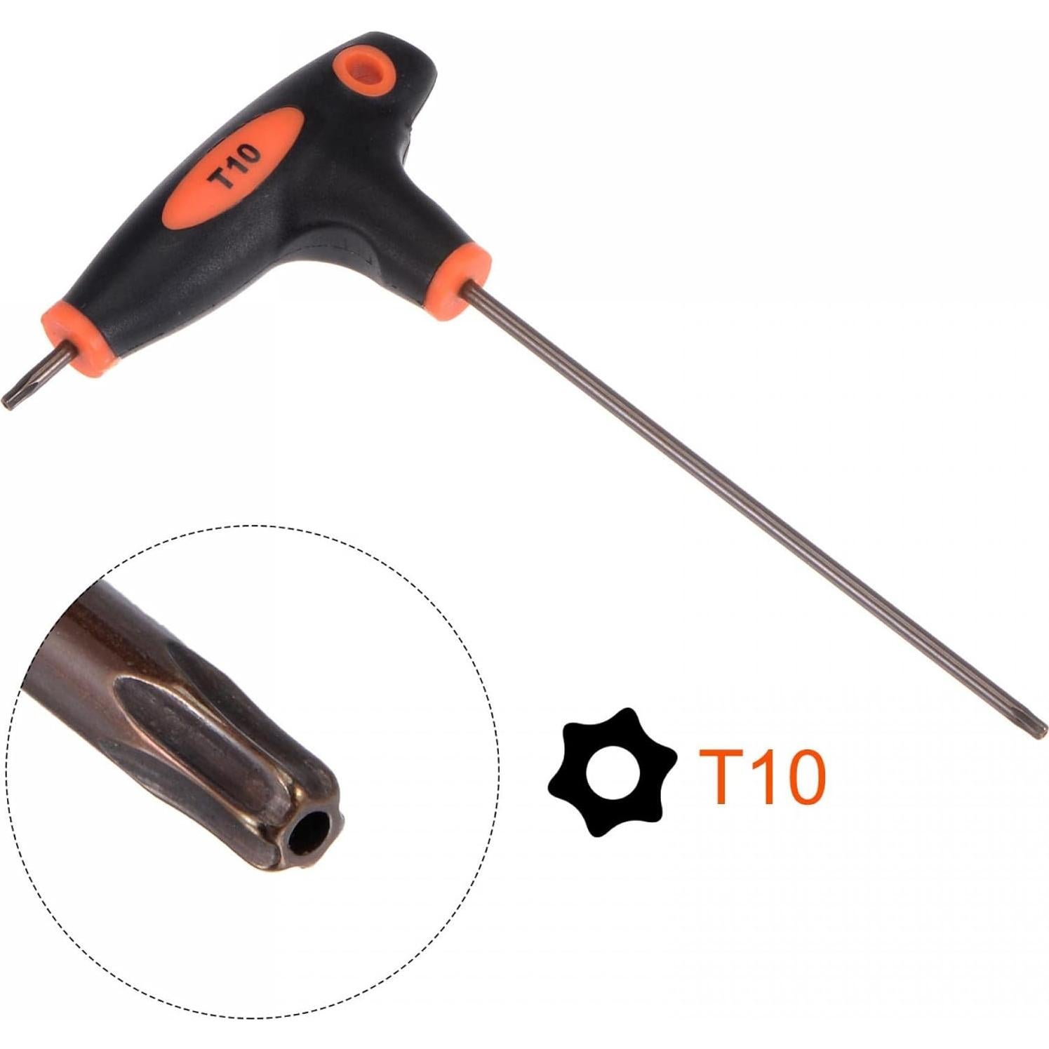Llave Torx T10 uxcell Doble Extremo Acero S2 148mm