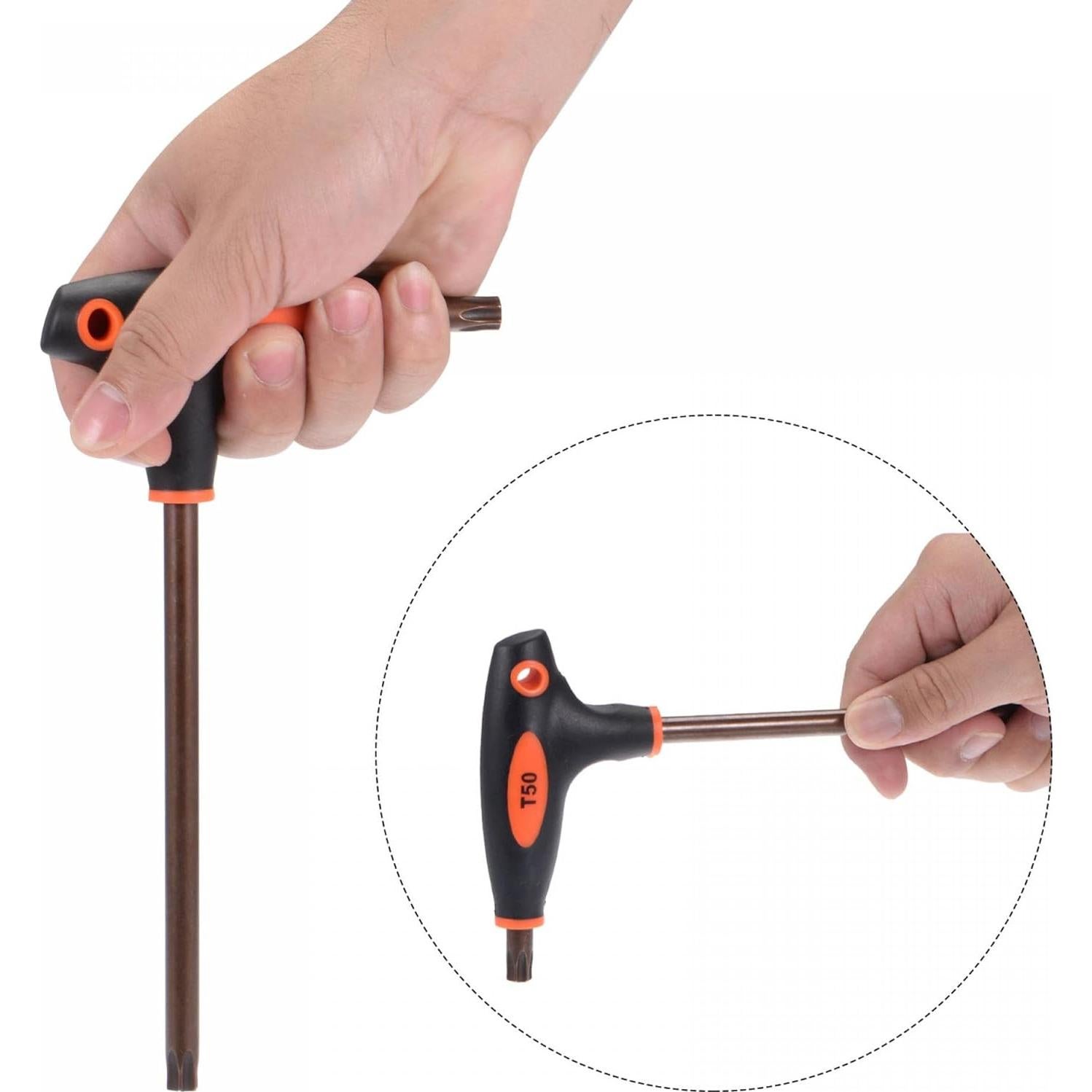 Llave Torx T10 uxcell Doble Extremo Acero S2 148mm