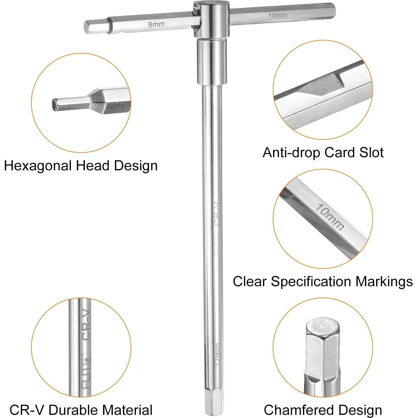 Llave Hexagonal Deslizante T-HANDLE HARFINGTON 8-12mm CR-V