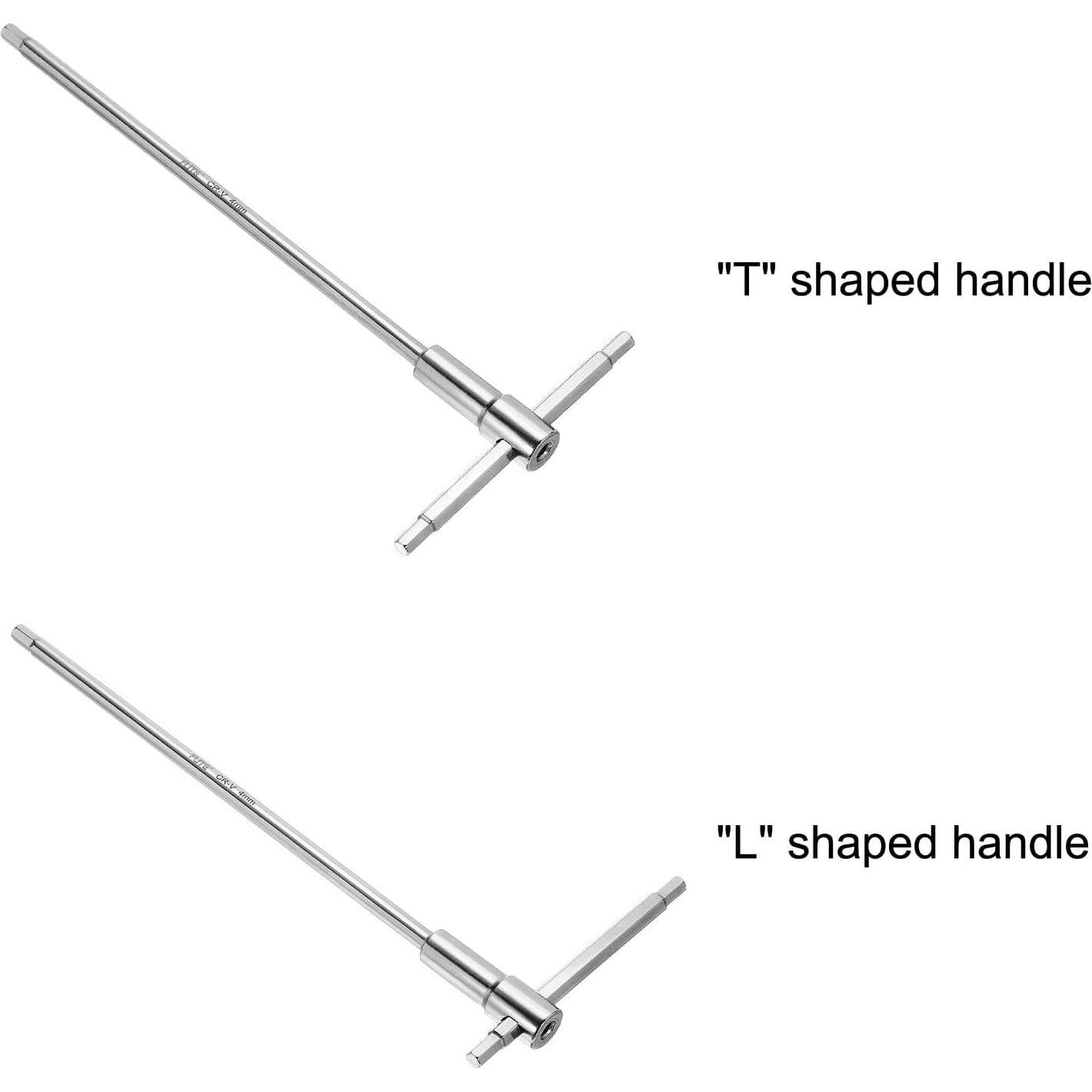 Llave Hexagonal Deslizante uxcell 3mm 4mm 5mm Acero CR-V