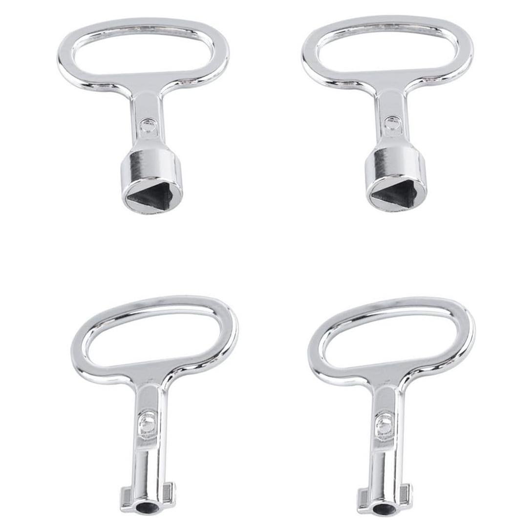 Paquete de 4 Llaves de Enchufe Tufeifrank Plata 55x39.5mm