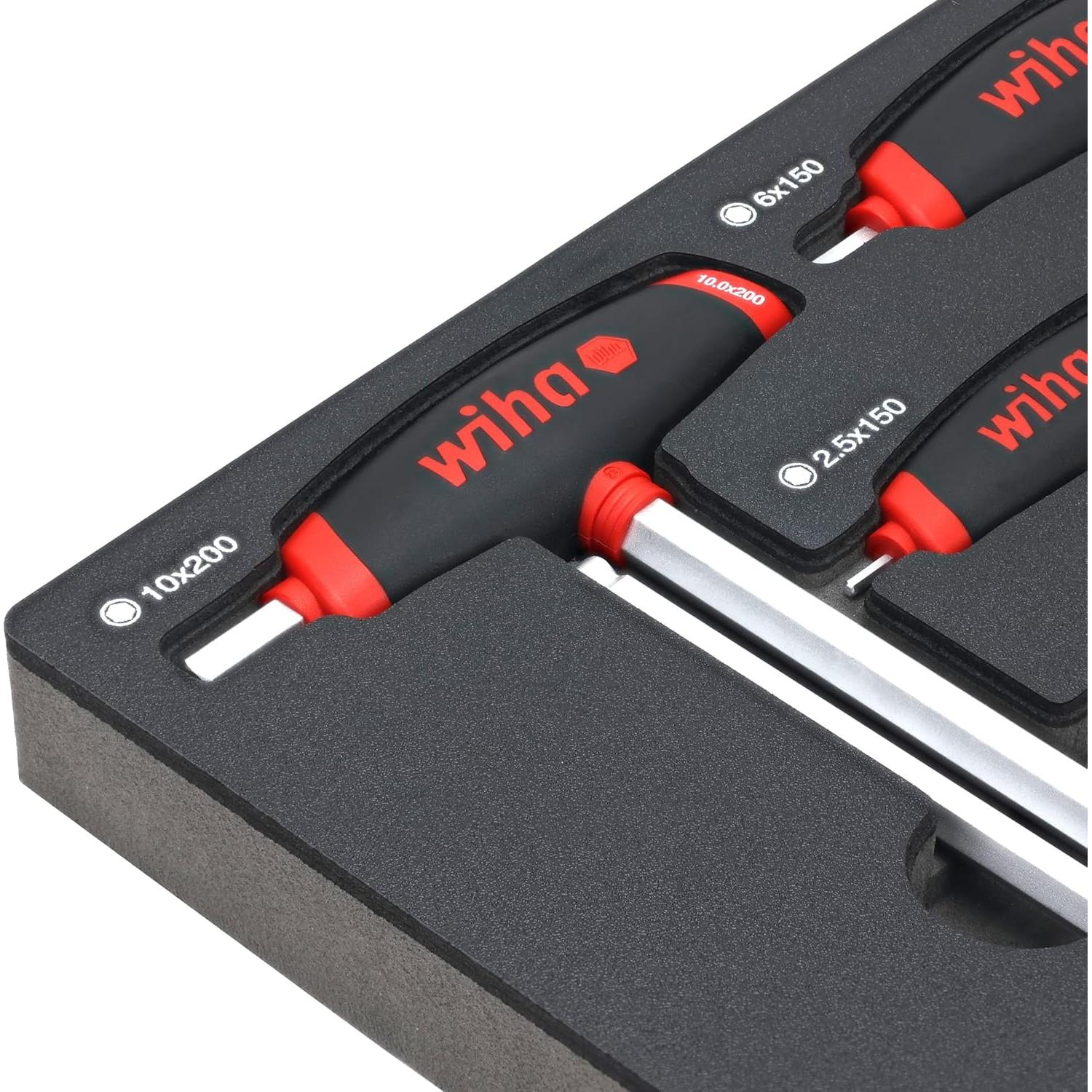 Juego de 8 Piezas de Mango T Wiha 54079 Métrico con Bandeja