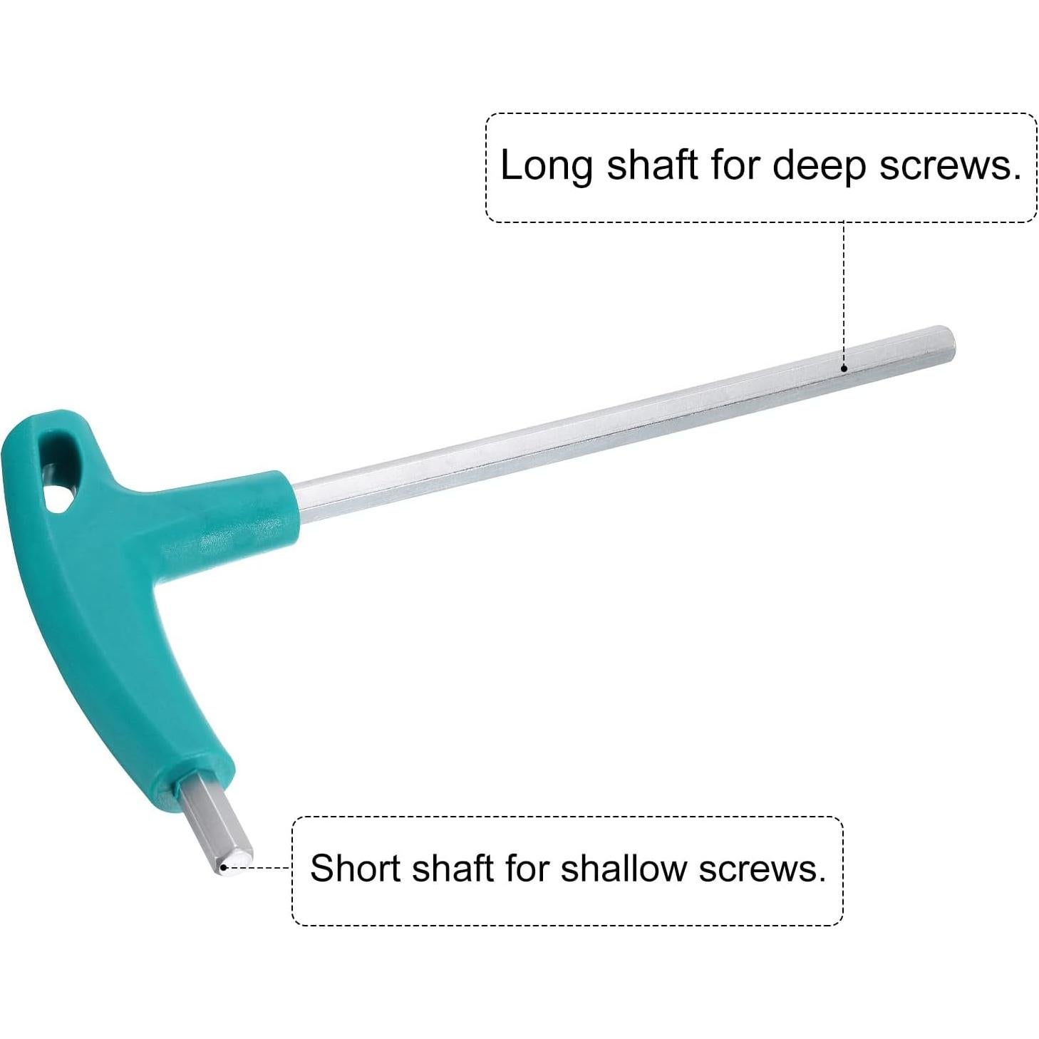 Llave Hexagonal T-Handle Harfington 8mm CR-V Niquelada
