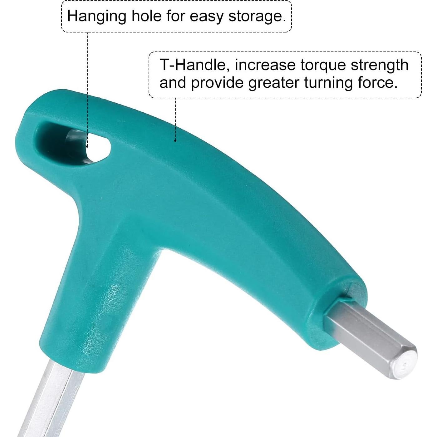 Llave Hexagonal T-Handle Harfington 8mm CR-V Niquelada