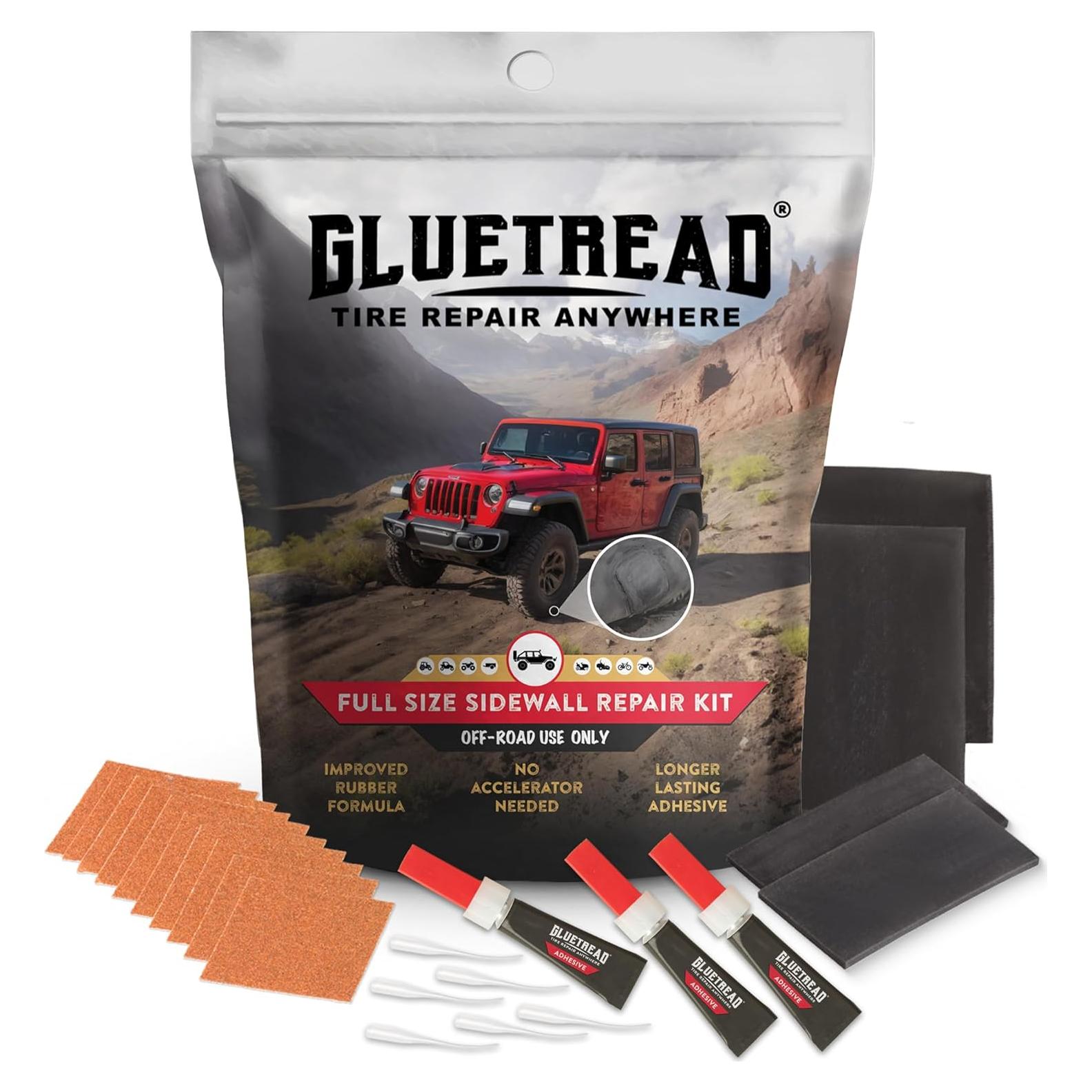 Kit de Reparación de Neumáticos Lateral 4x4 GlueTread - 4 Parches