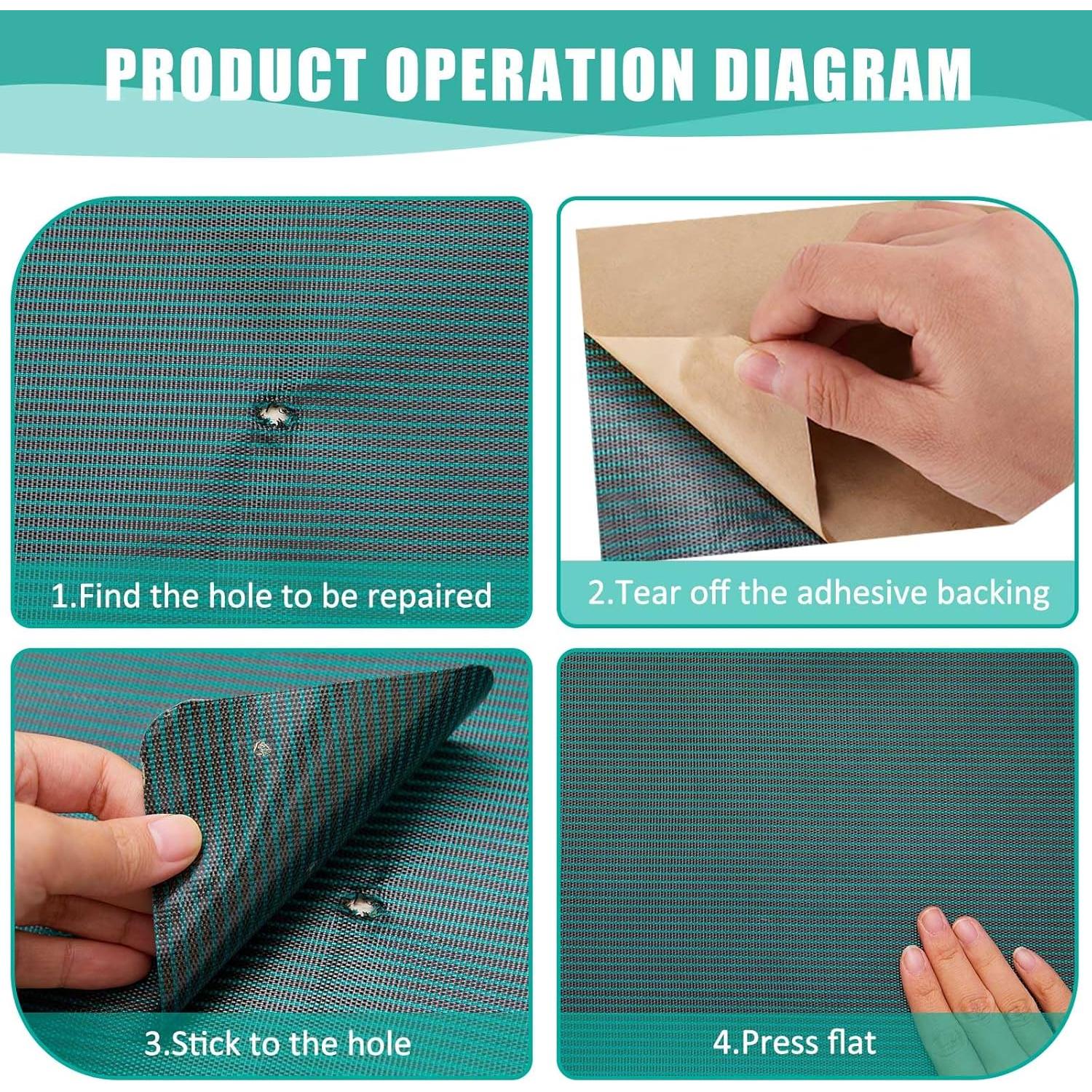 Kit de Parche para Cubierta de Piscina Pushglossy 2 Rollos 99x20cm