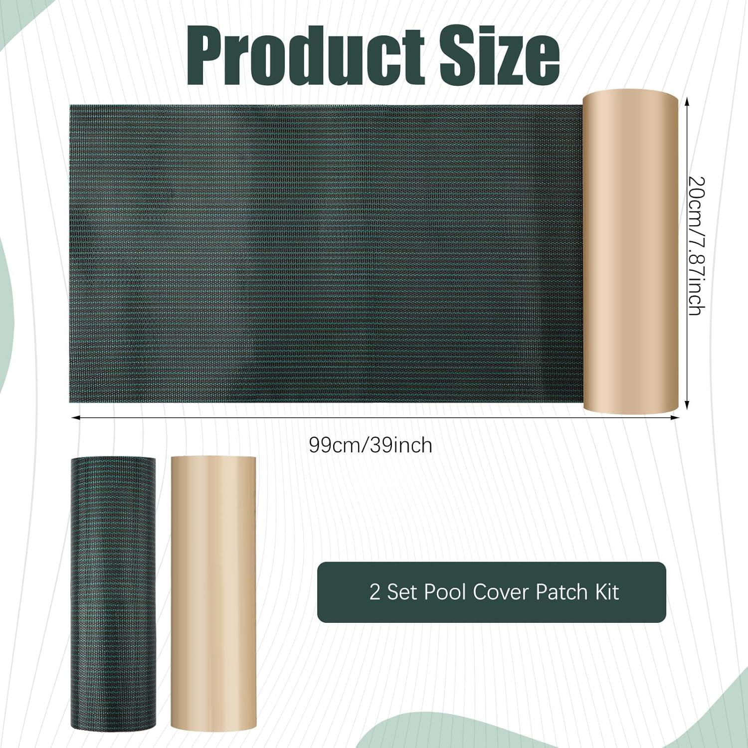 Kit de parches autoadhesivos para piscina Pushglossy 2 rollos 99x20cm