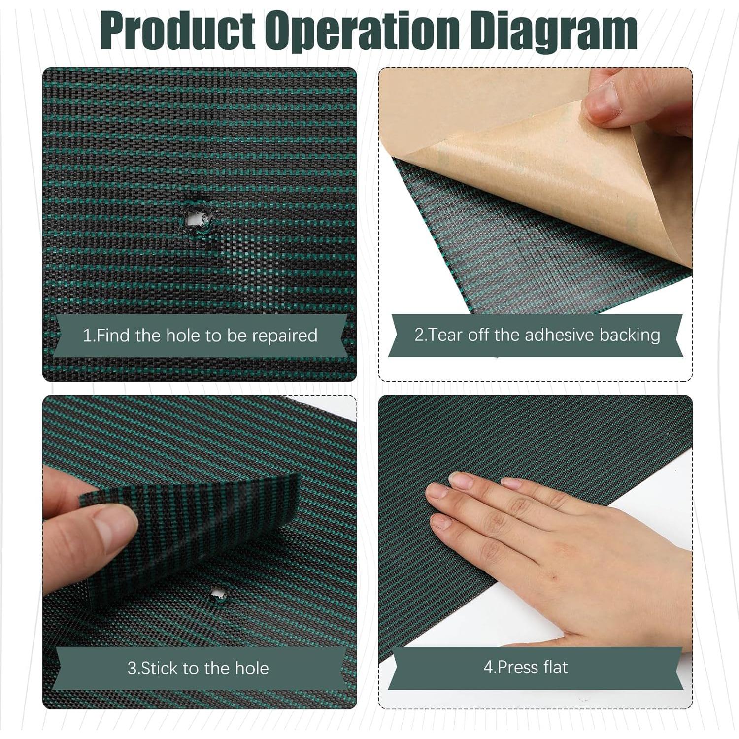 Kit de parches autoadhesivos para piscina Pushglossy 2 rollos 99x20cm