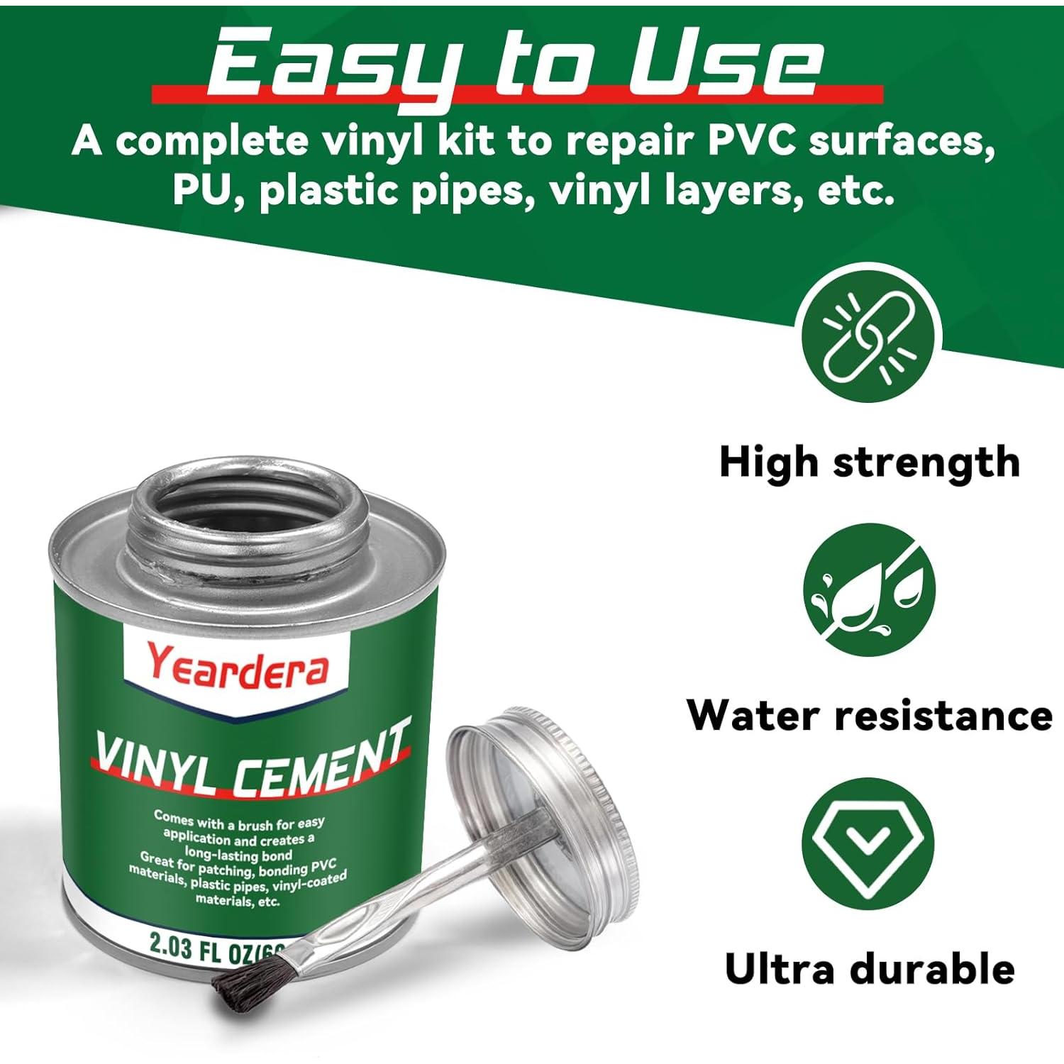 Cemento de Vinilo Yeardera 57.5g - Pegamento Impermeable para PVC