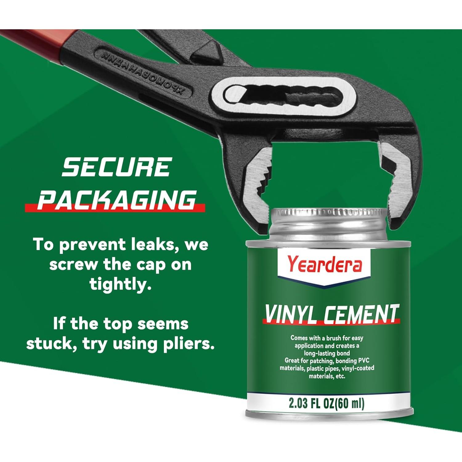 Cemento de Vinilo Yeardera 57.5g - Pegamento Impermeable para PVC