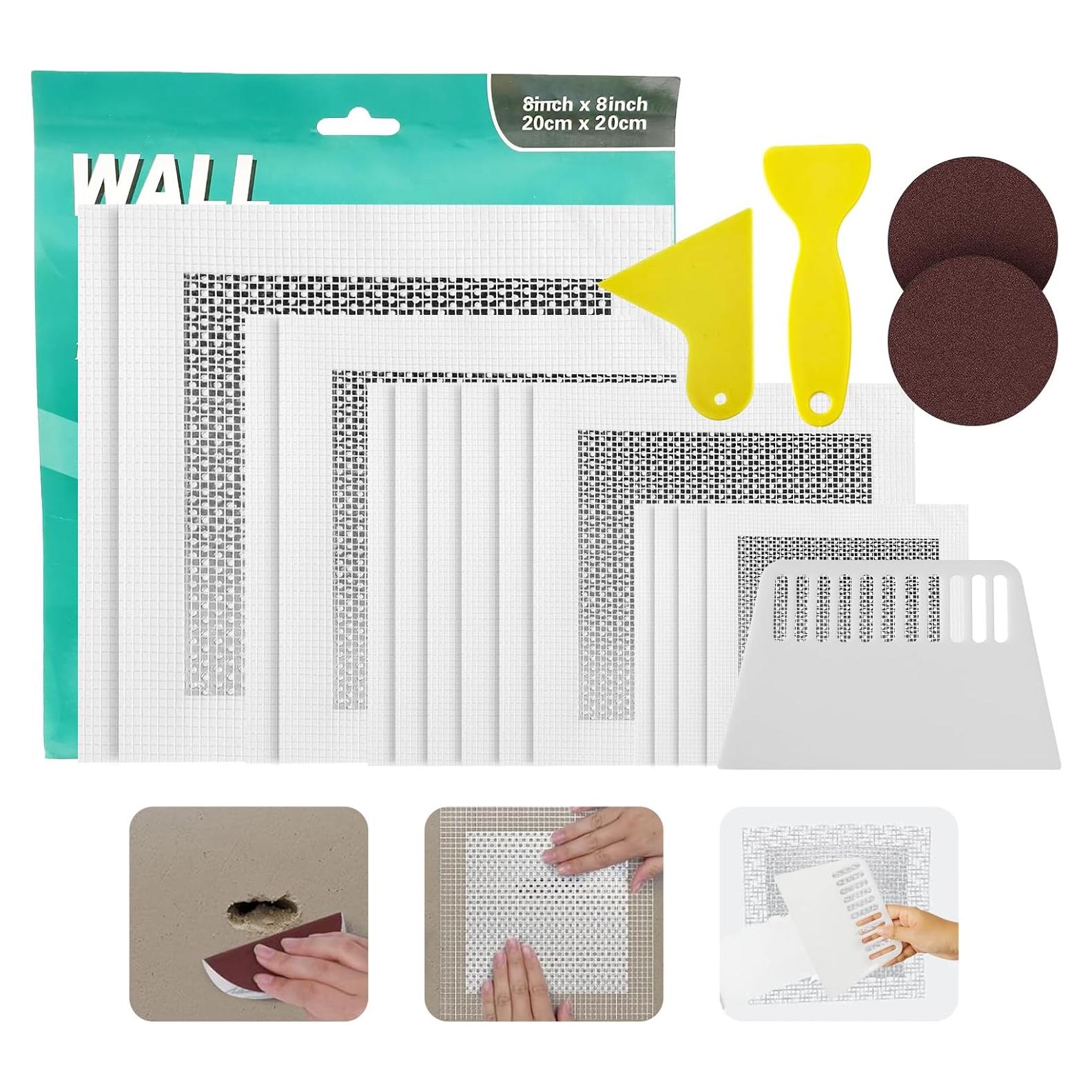 Kit de Parcheo de Pared Moller 19 Piezas Aluminio 2-8"