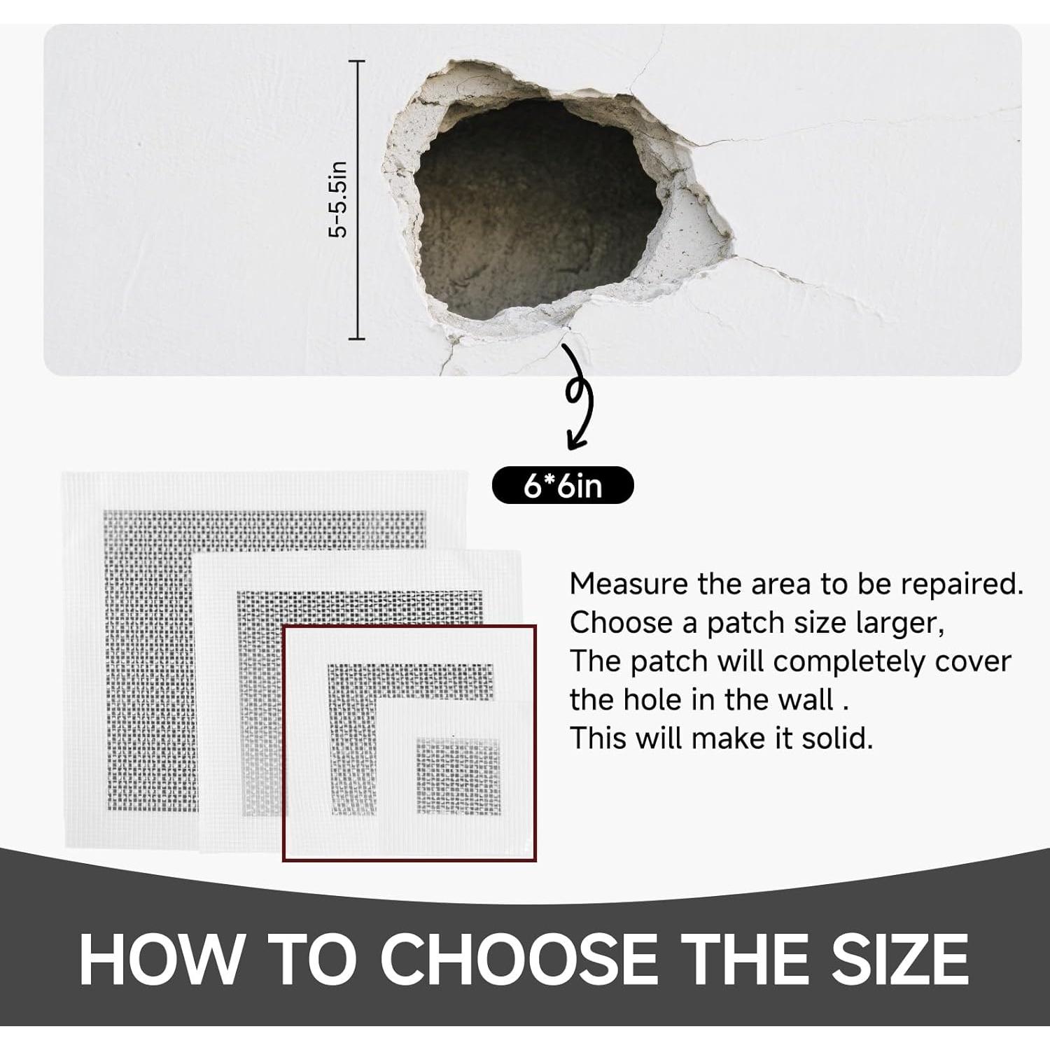 Kit de Parcheo de Pared Moller 19 Piezas Aluminio 2-8"