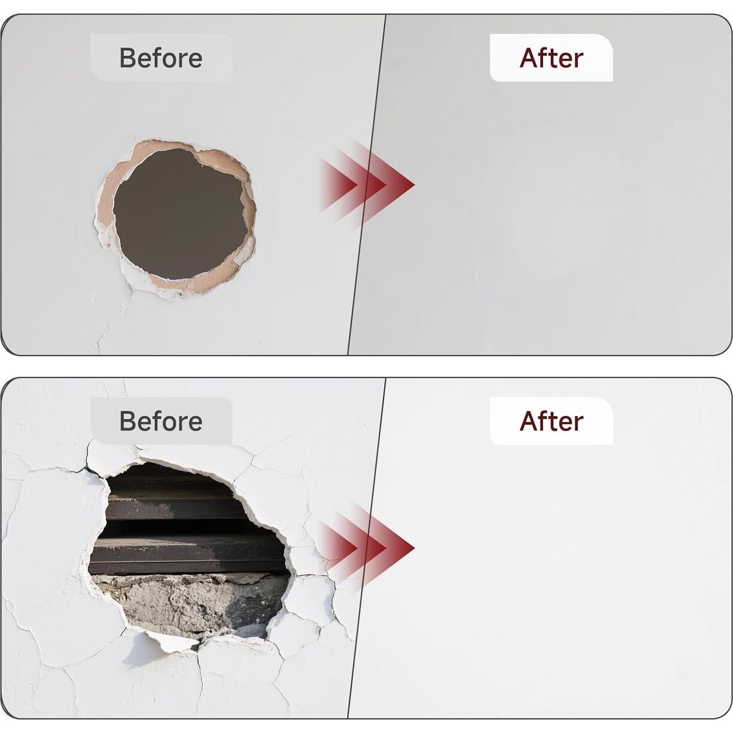 Kit de Parcheo de Pared Moller 19 Piezas Aluminio 2-8"