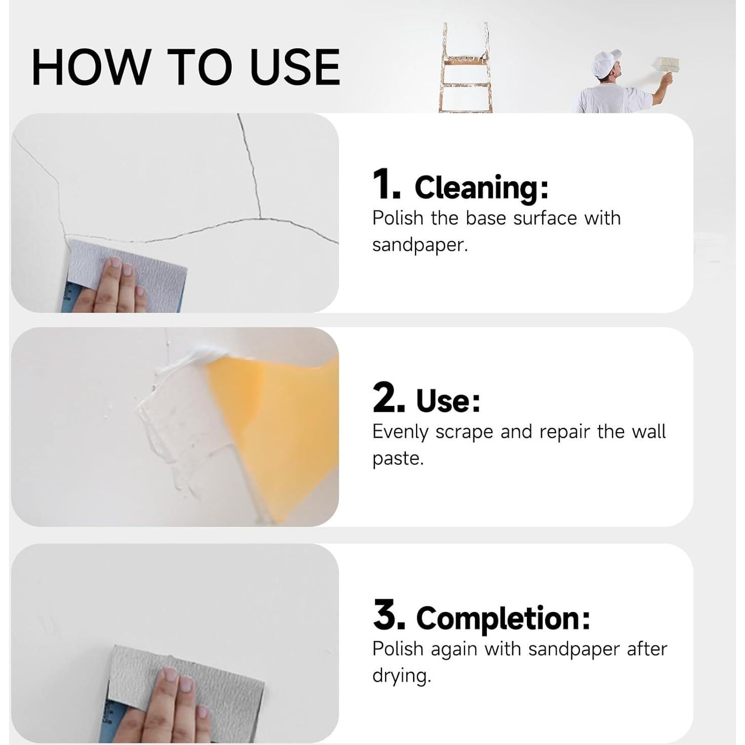 Kit de Reparación de Drywall Carpoly 32oz - Masilla y Parches