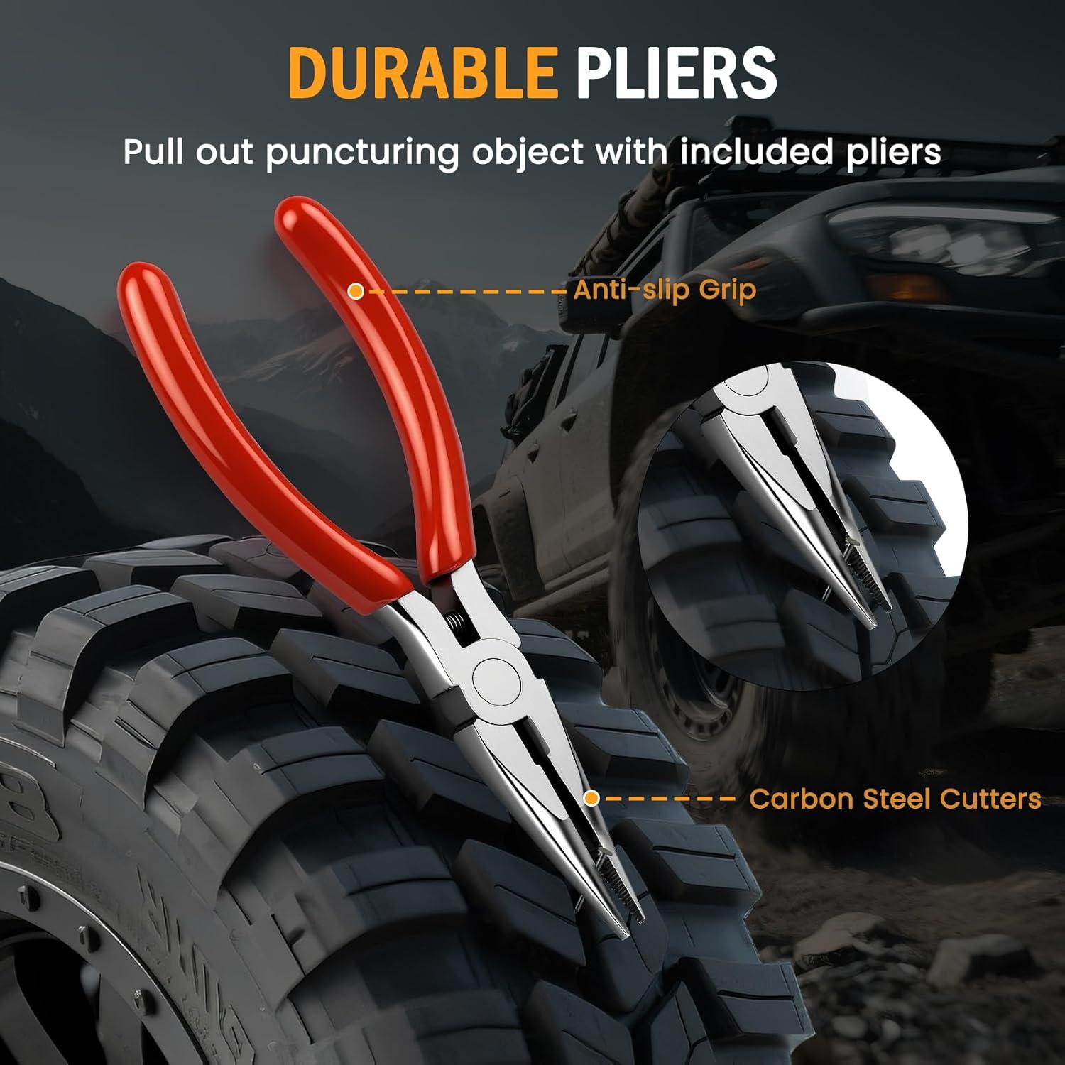 Kit de Reparación de Neumáticos ORCISH 70 Piezas Profesional