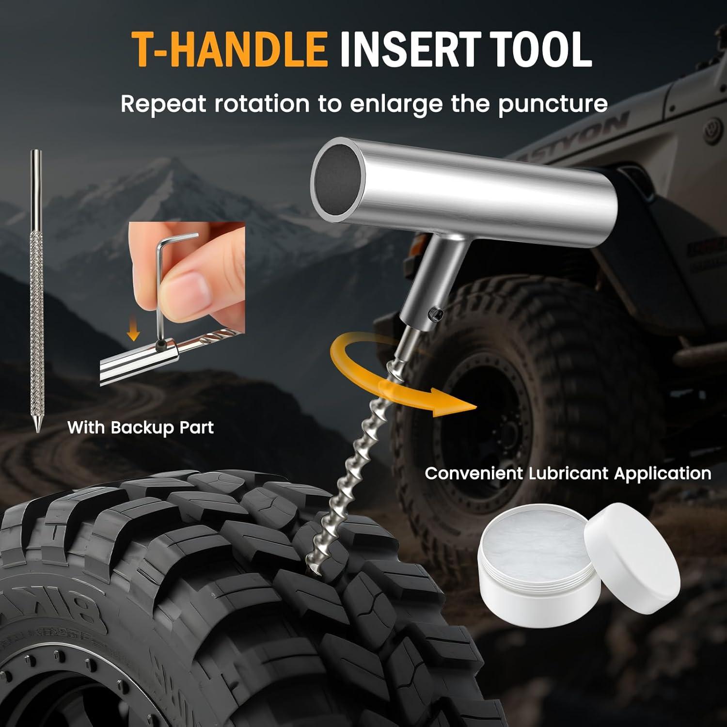 Kit de Reparación de Neumáticos ORCISH 70 Piezas Profesional