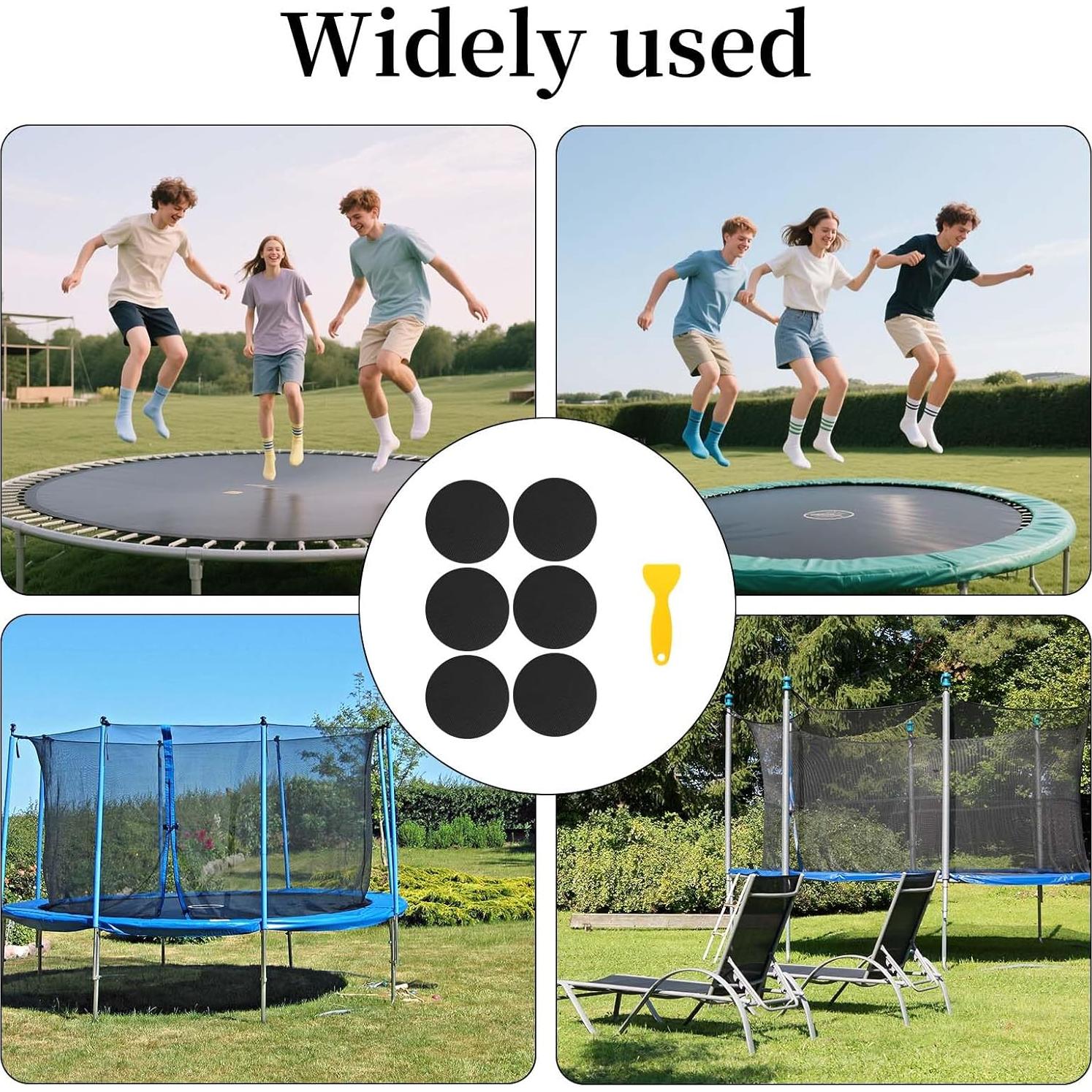 Kit de Reparación de Trampolín Lyreh 6 Piezas 10x10cm