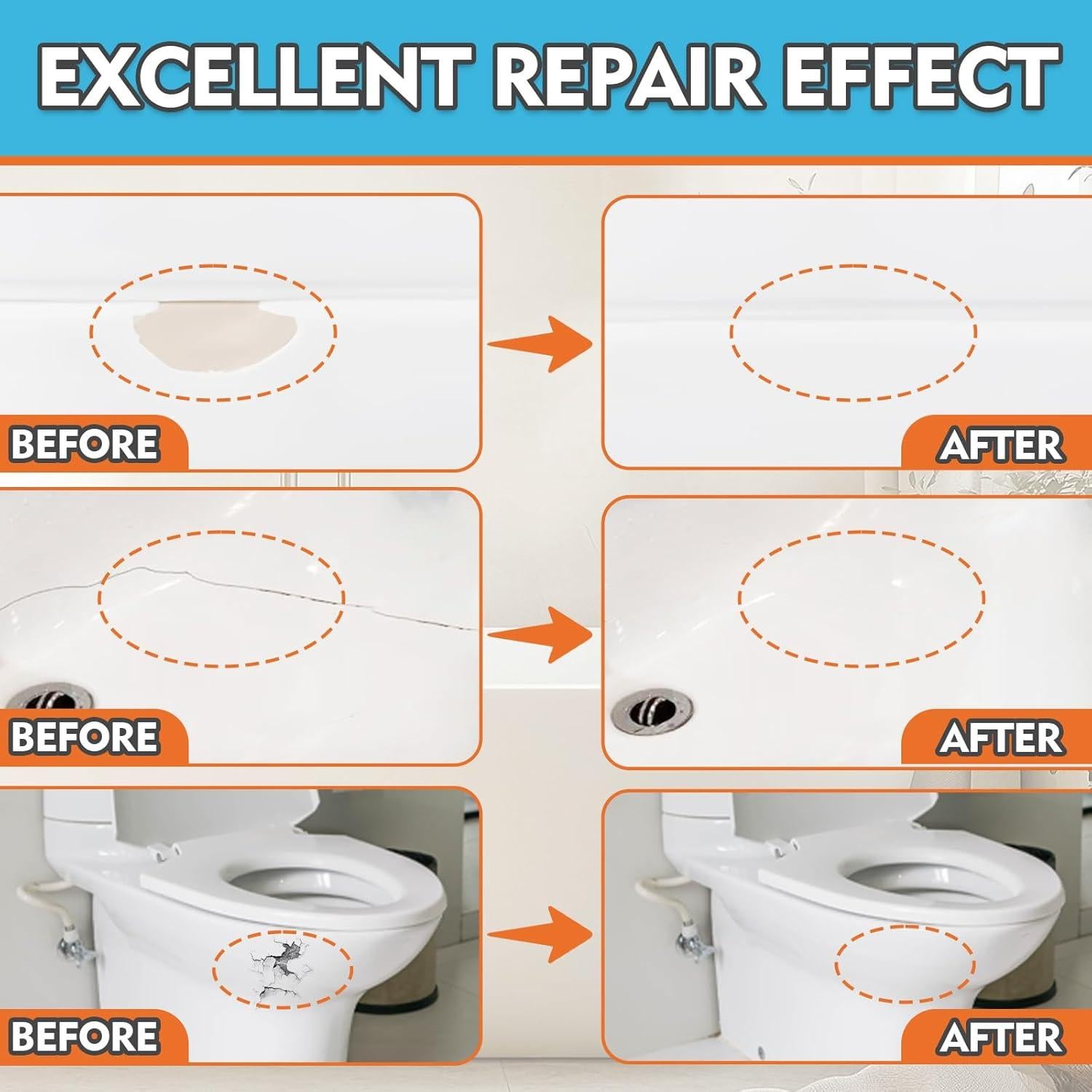 Kit de Reparación de Porcelana Bondtech - 50g x 2, 15.5x6.5cm