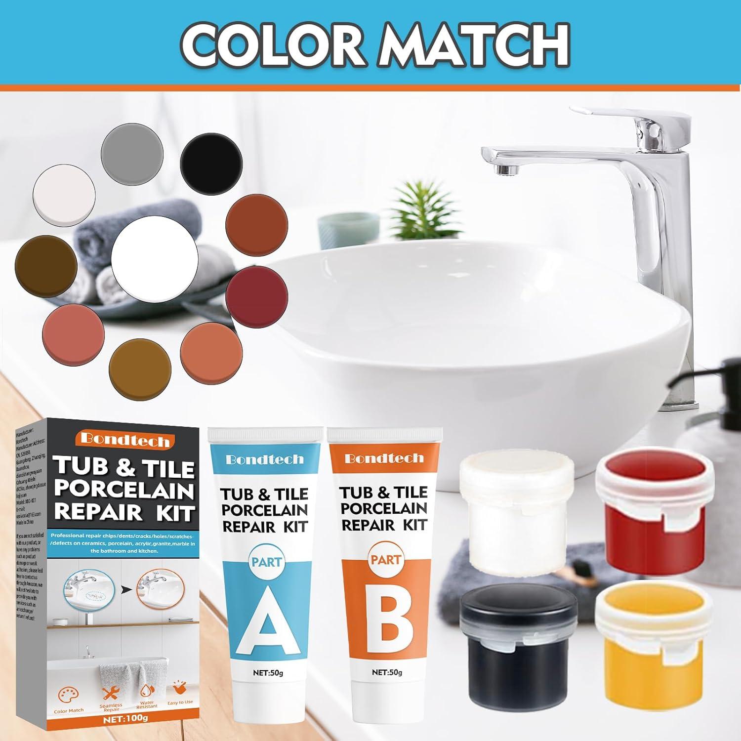 Kit de Reparación de Porcelana Bondtech - 50g x 2, 15.5x6.5cm