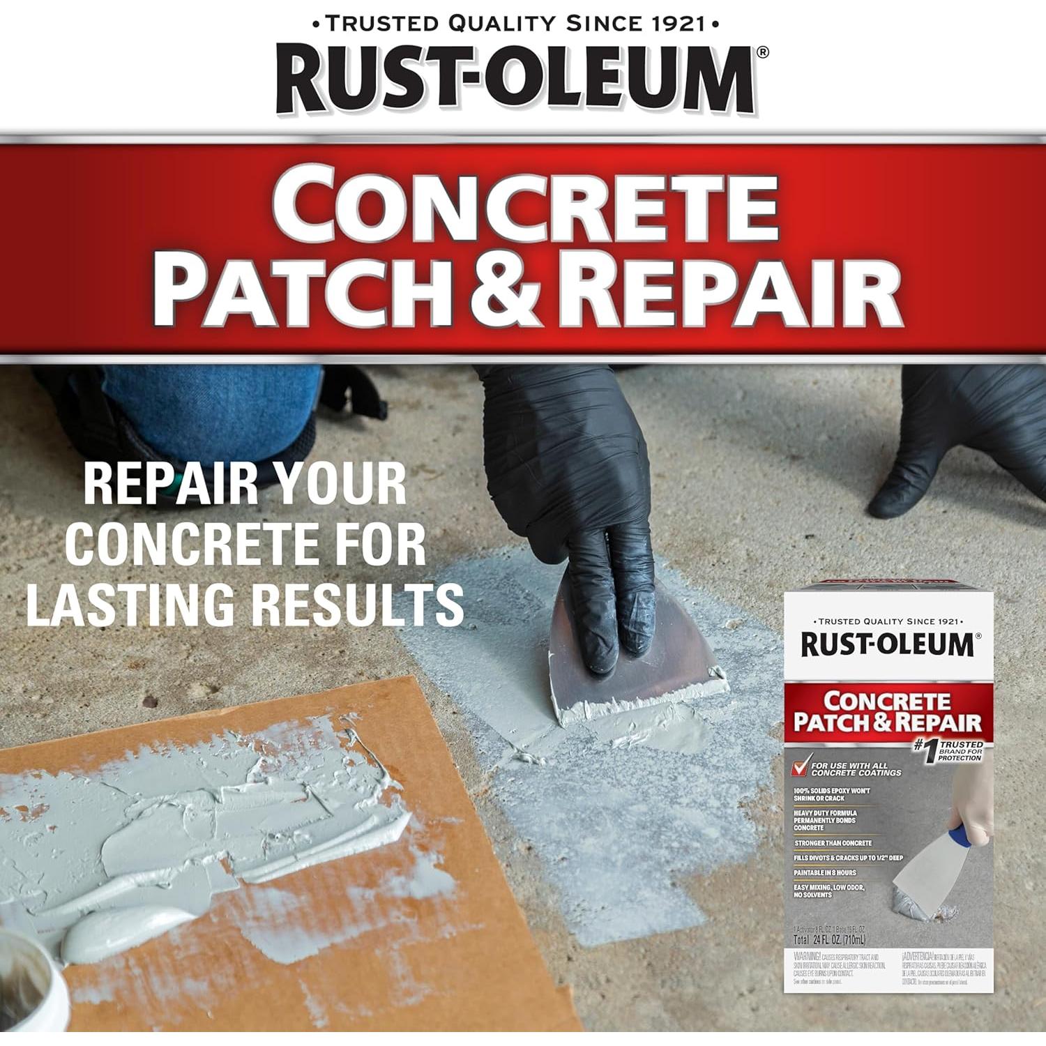 Parche y Reparación de Concreto Rust-Oleum 301012 24 oz Gris