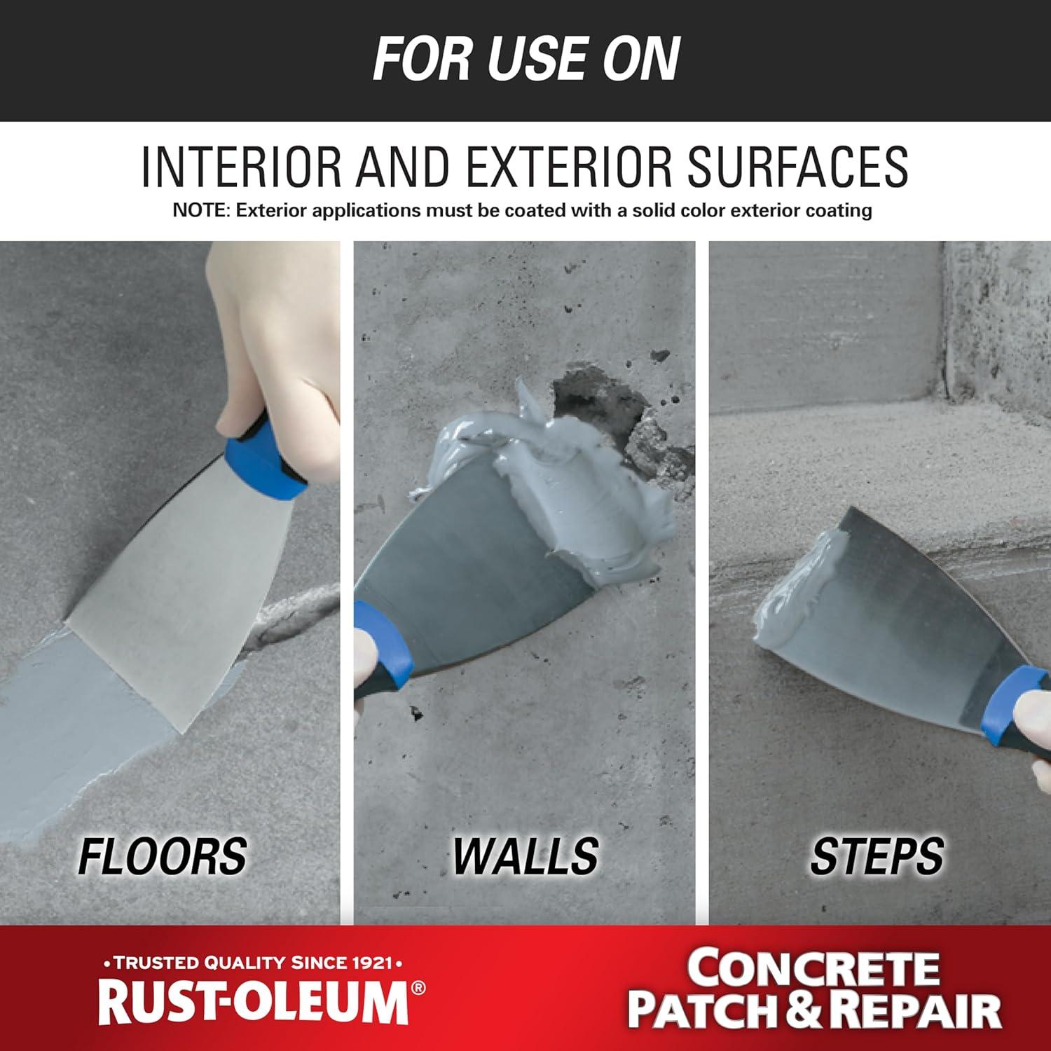 Parche y Reparación de Concreto Rust-Oleum 301012 24 oz Gris