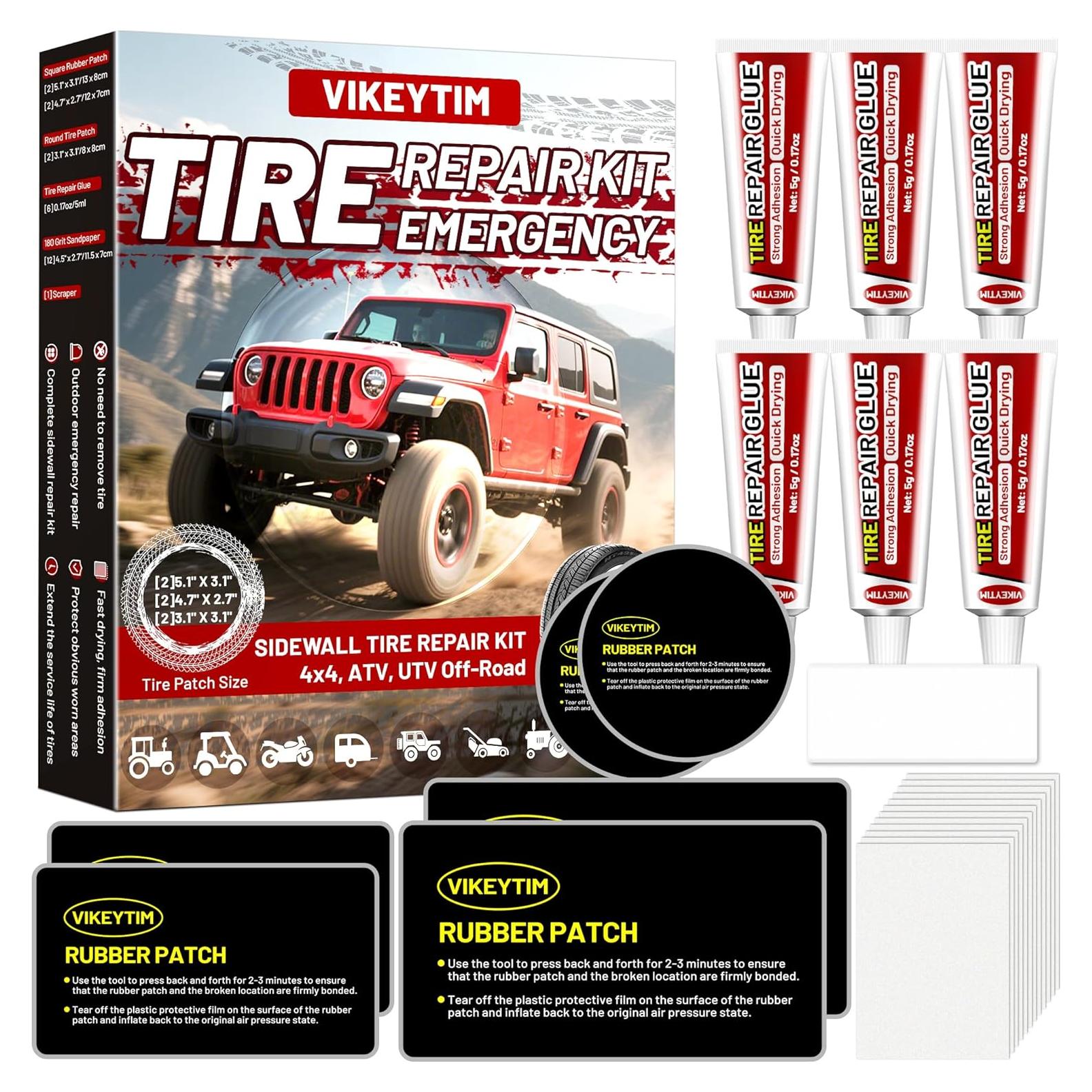 Kit de Reparación de Neumáticos Lateral VIKEYTIM STRK006-1