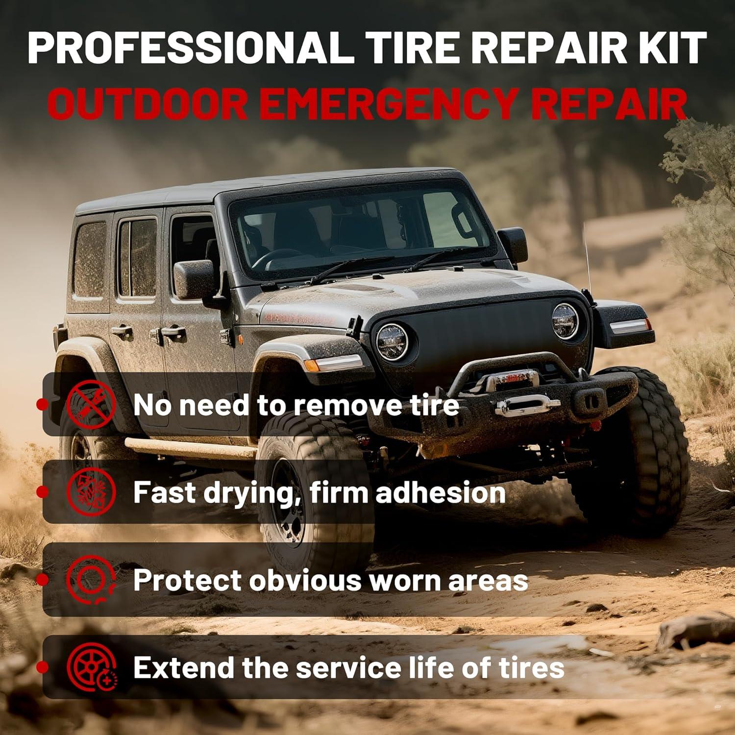 Kit de Reparación de Neumáticos Lateral VIKEYTIM STRK006-1