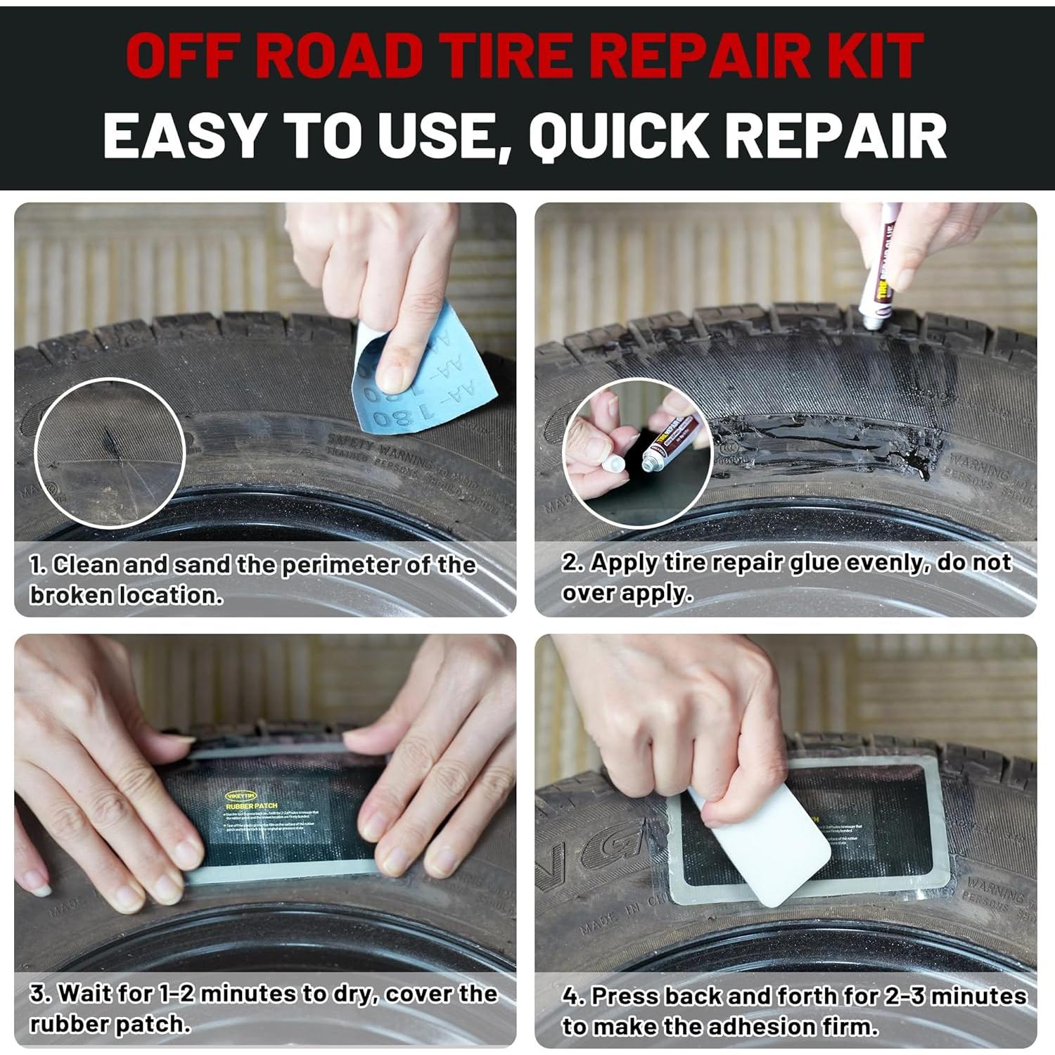 Kit de Reparación de Neumáticos Lateral VIKEYTIM STRK006-1