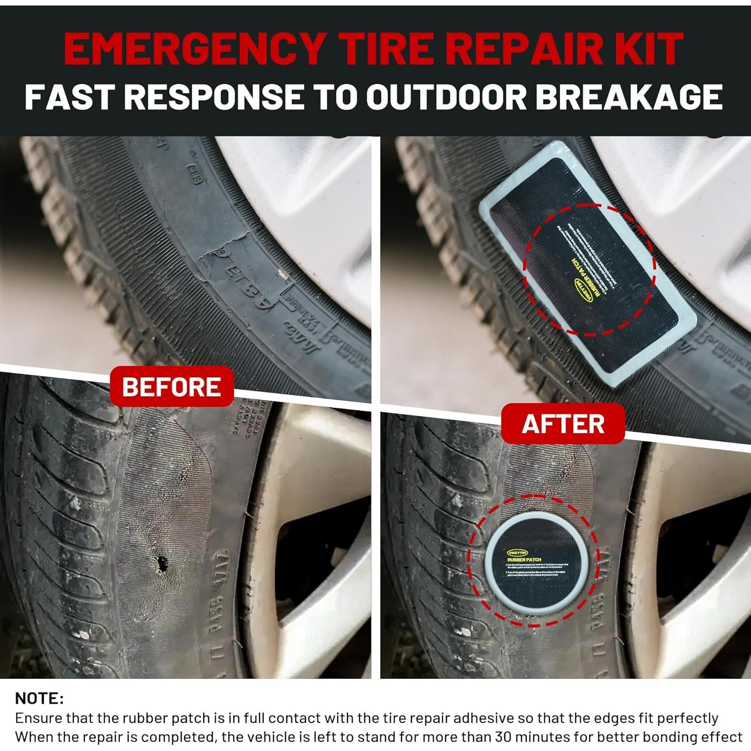 Kit de Reparación de Neumáticos Lateral VIKEYTIM STRK006-1