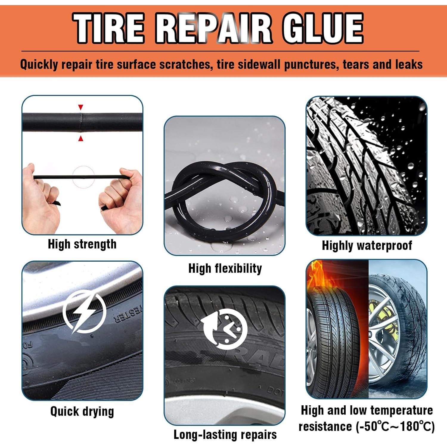 Pegamento para Reparación de Neumáticos Bellisinno 10ml x2