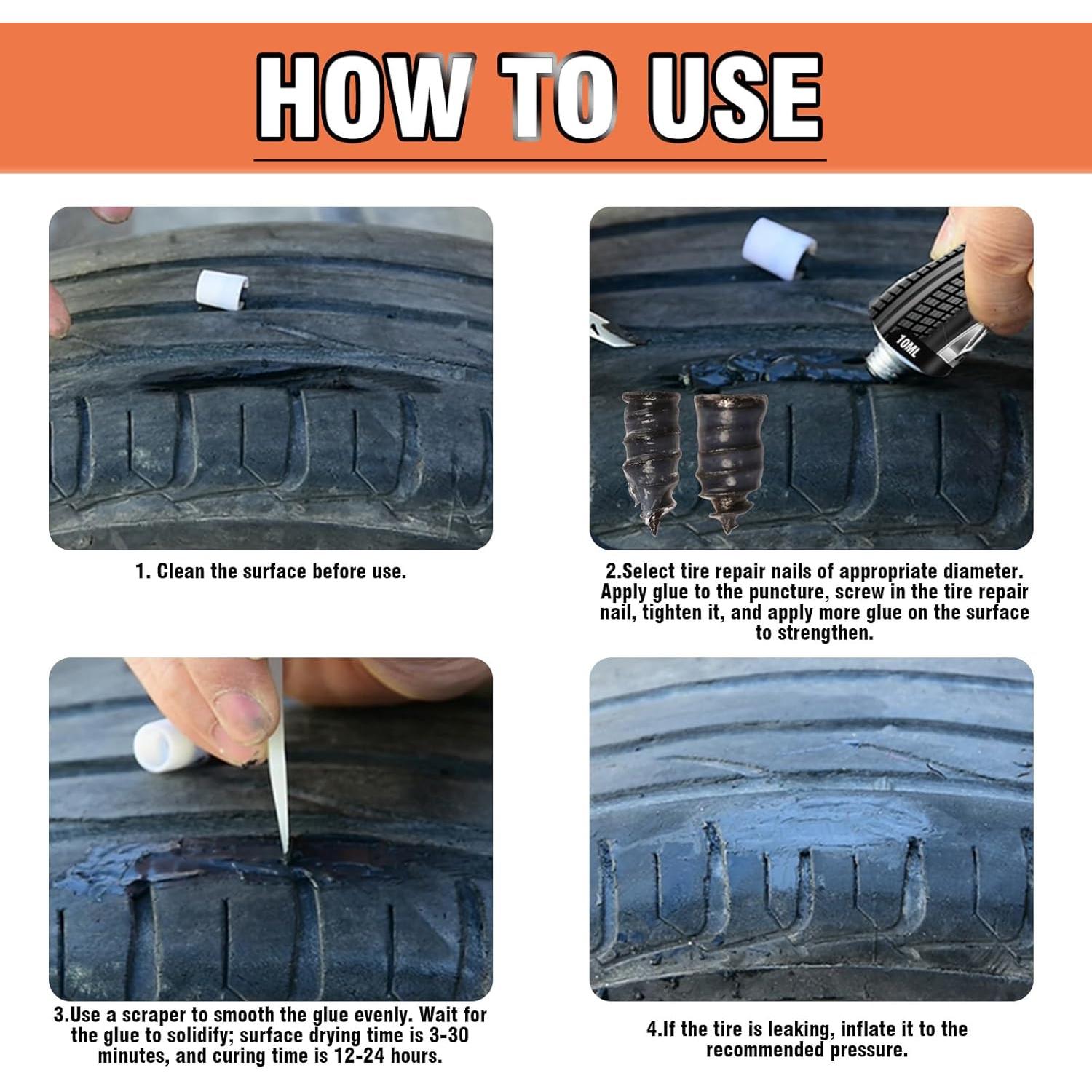 Pegamento para Reparación de Neumáticos Bellisinno 10ml x2