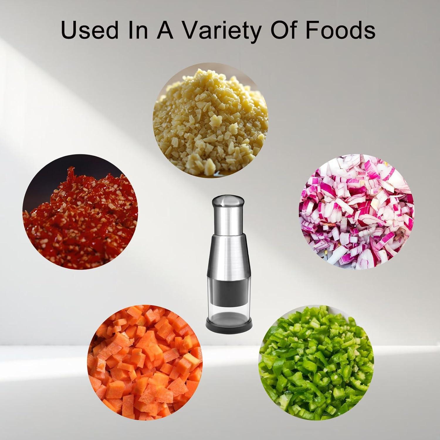 Picador Manual de Ajo GSDOXLE de Acero Inoxidable 2025