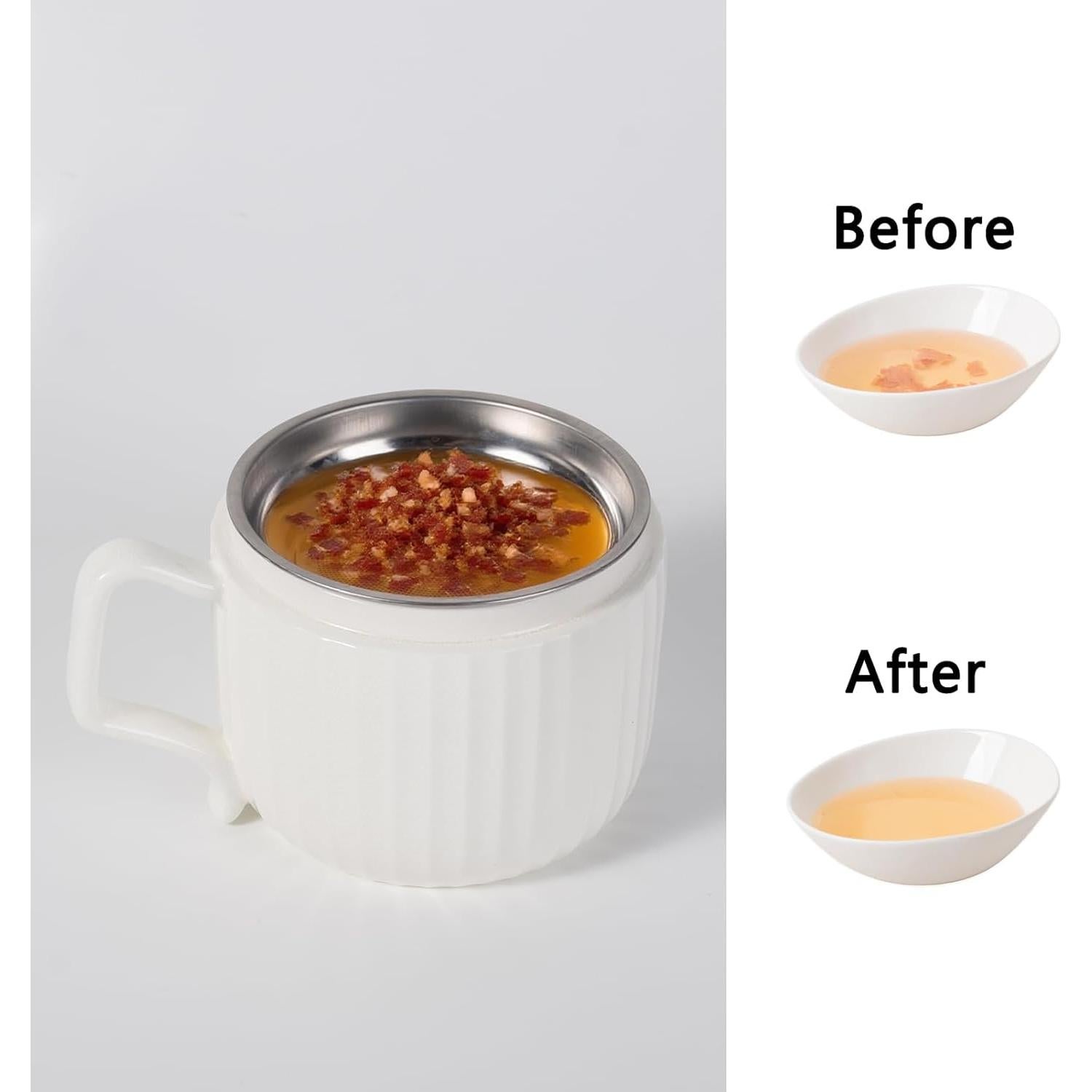 Contenedor de Grasa de Tocino Lunavita con Colador y Espátula