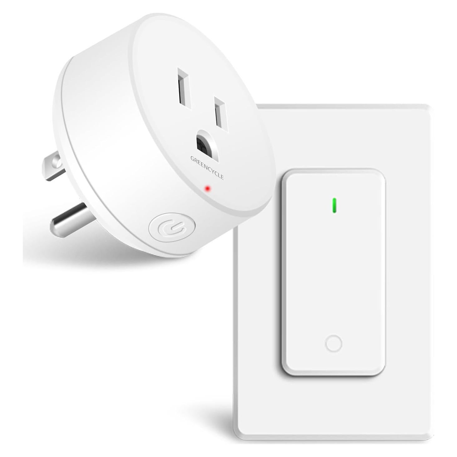 Enchufe de Control Remoto GreenCyle 15A 1500W Inalámbrico