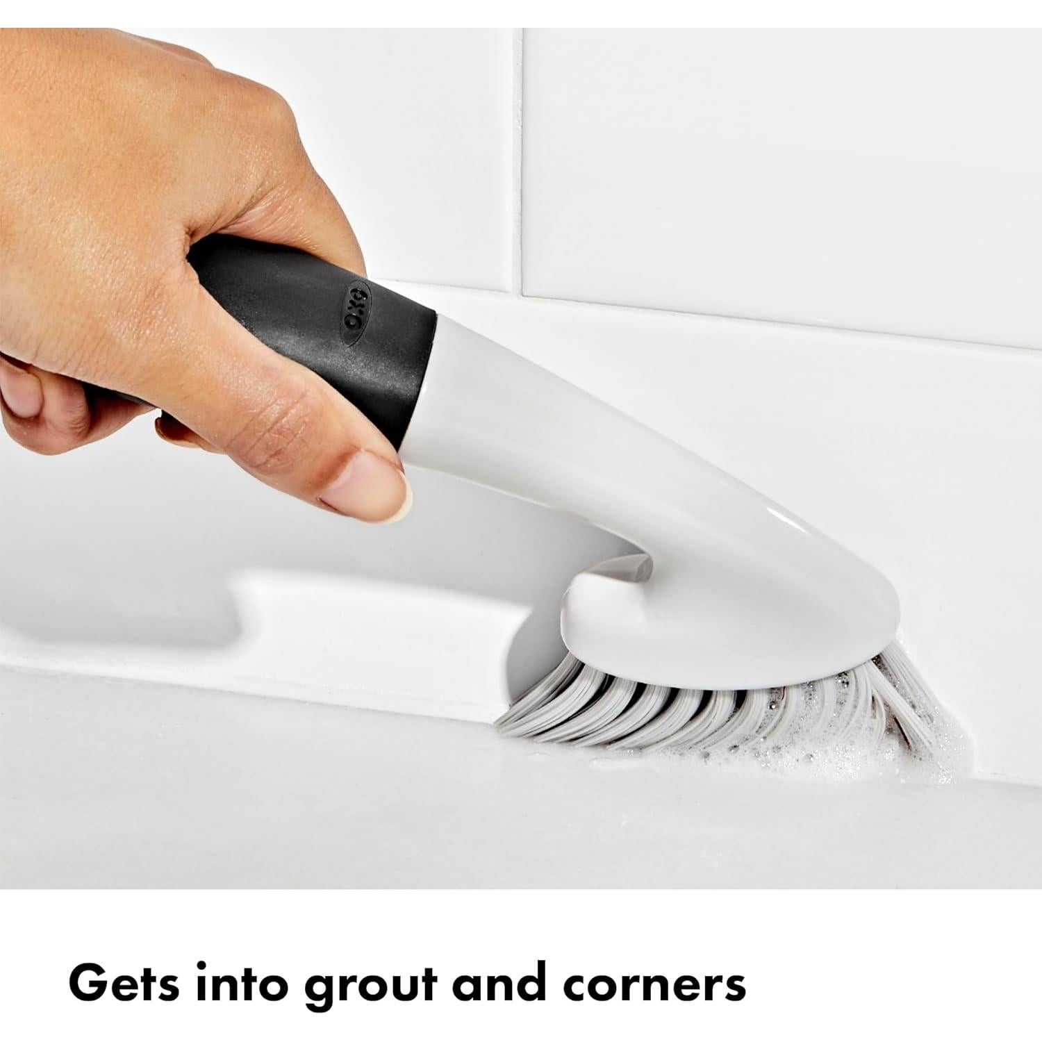 Juego de Cepillos OXO Good Grips para Juntas y Limpieza