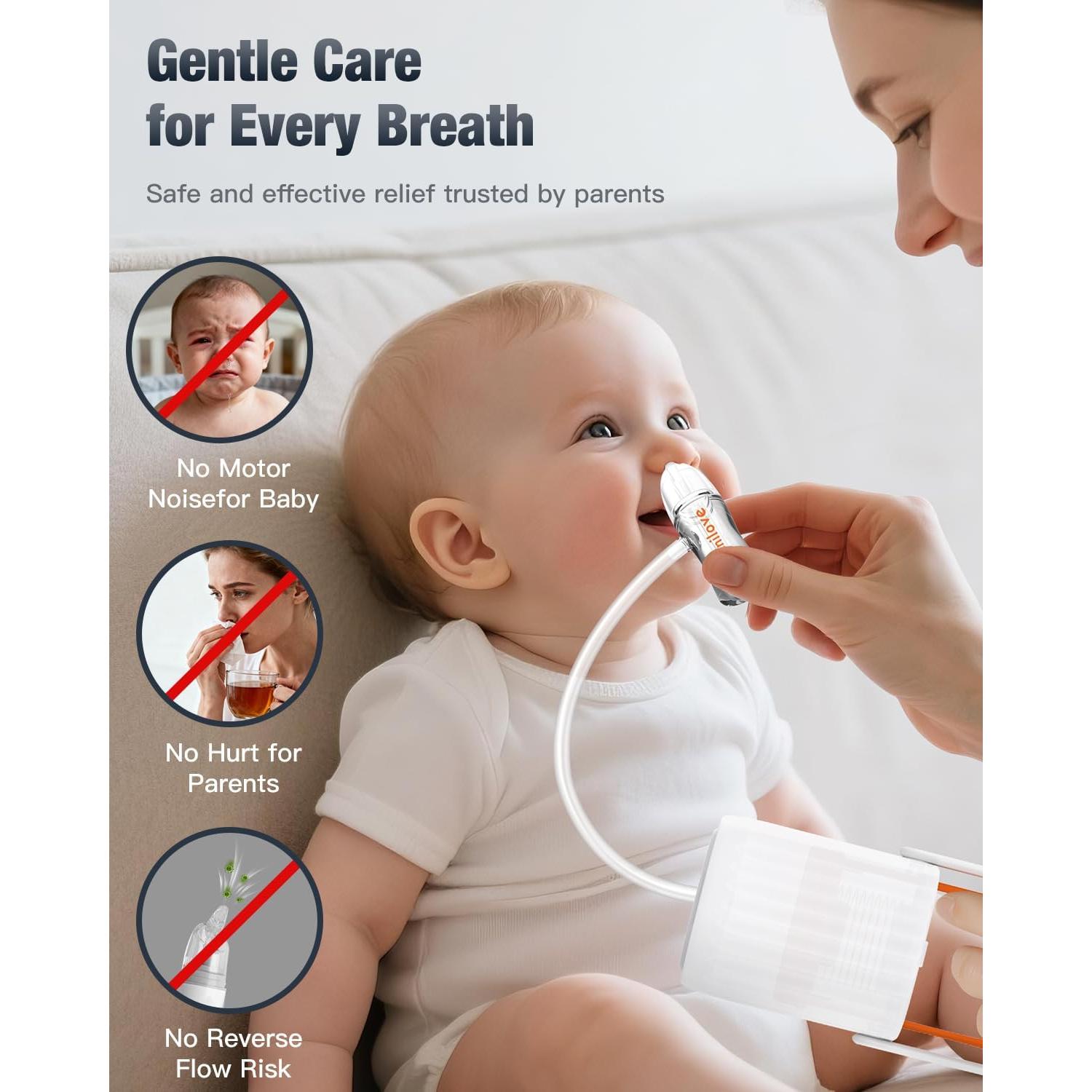 Aspirador Nasal Manual OMNILOVE para Bebé - Suave y Efectivo