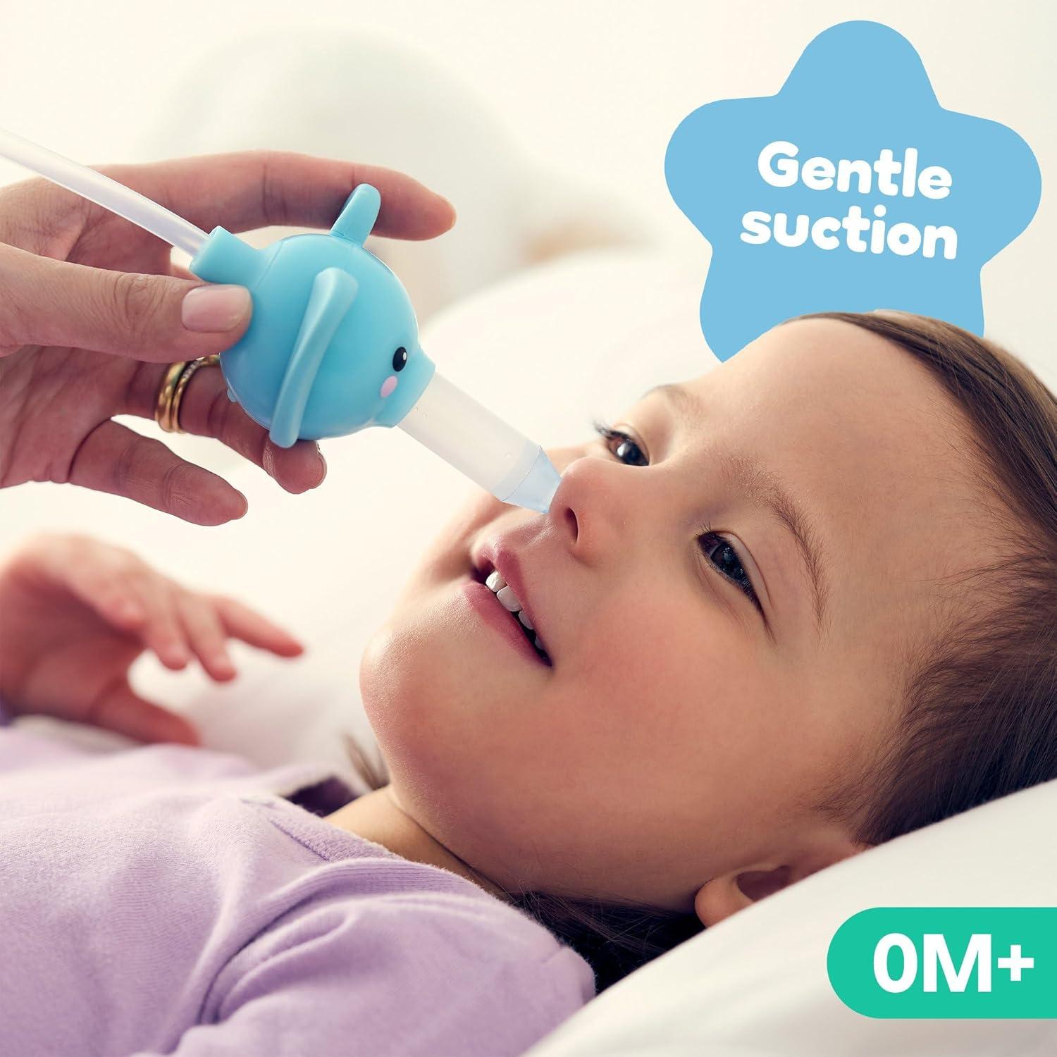 Aspirador Nasal Elefante Booger Buddy - Alivio Congestión Bebés