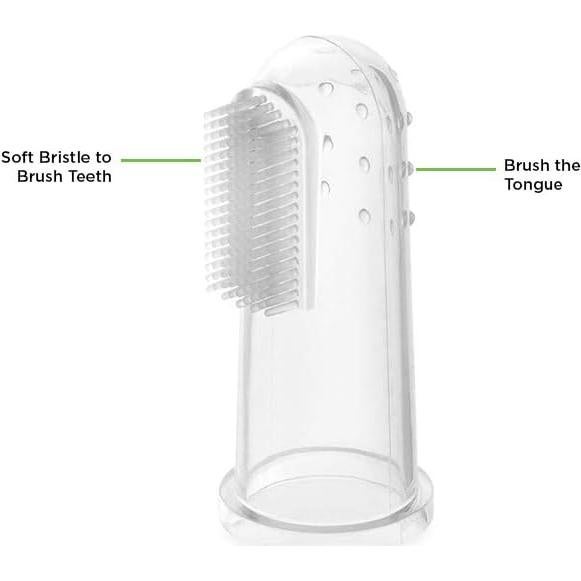 Cepillo de Dedo de Silicona Bebé BEEBABY Rosa con Estuche
