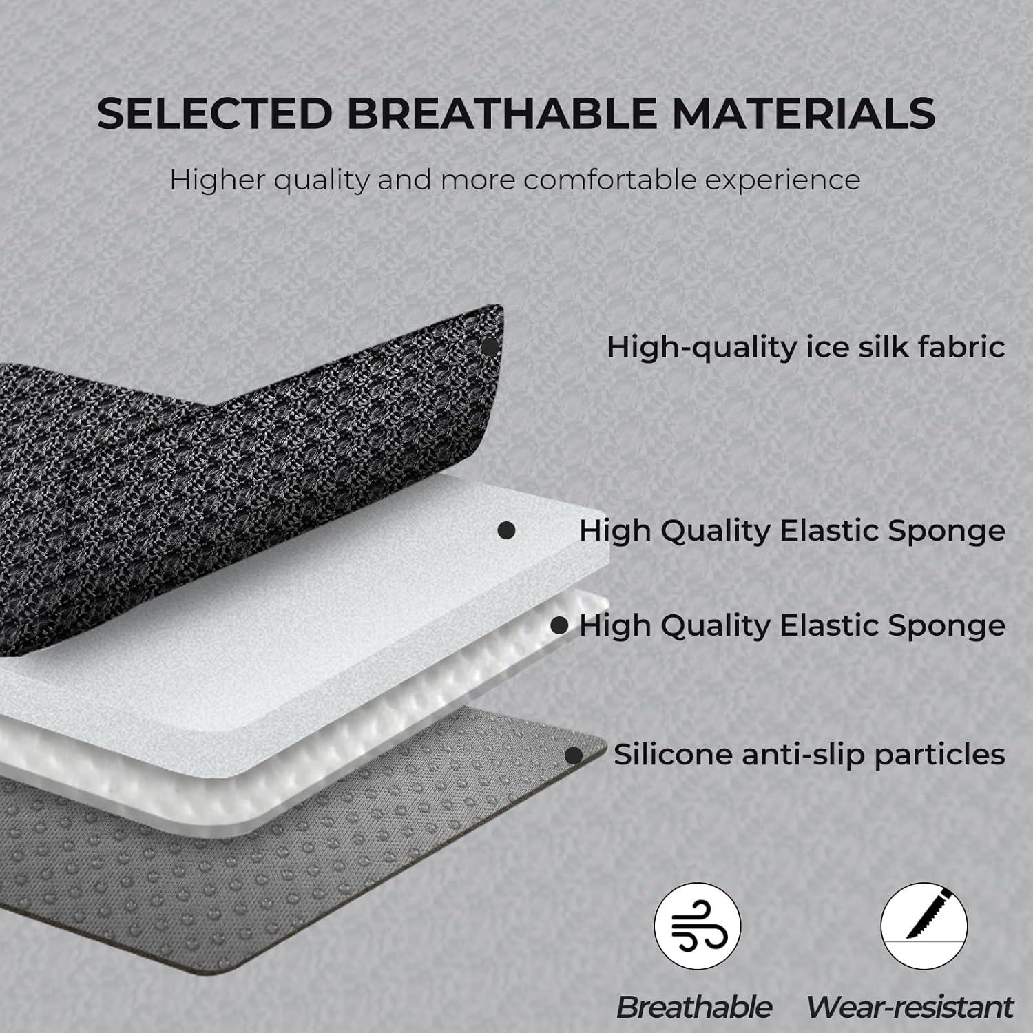 Cubiertas de Asiento Trasero Xokaimeo Negro Ajuste Universal