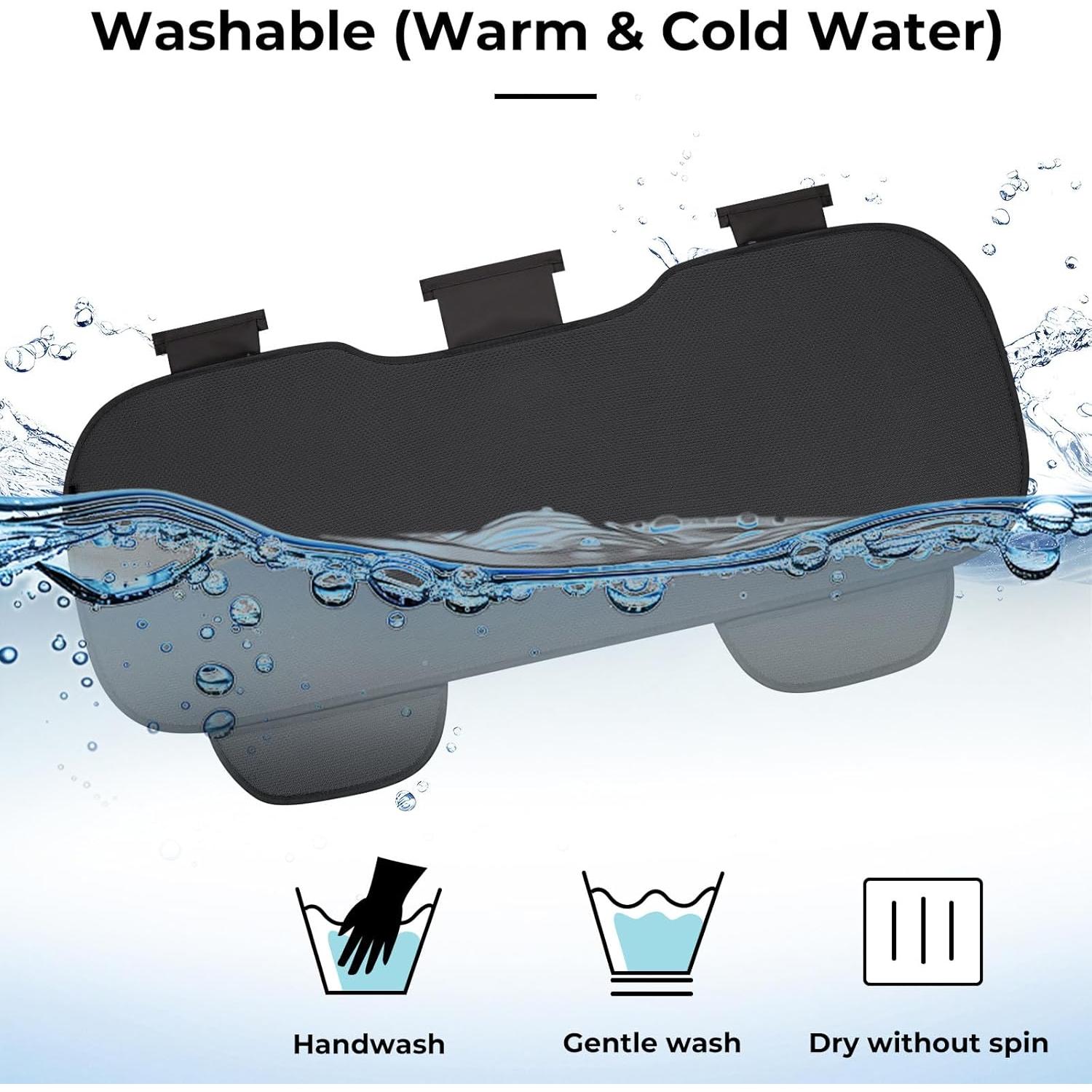 Cubiertas de Asiento Trasero Xokaimeo Negro Ajuste Universal