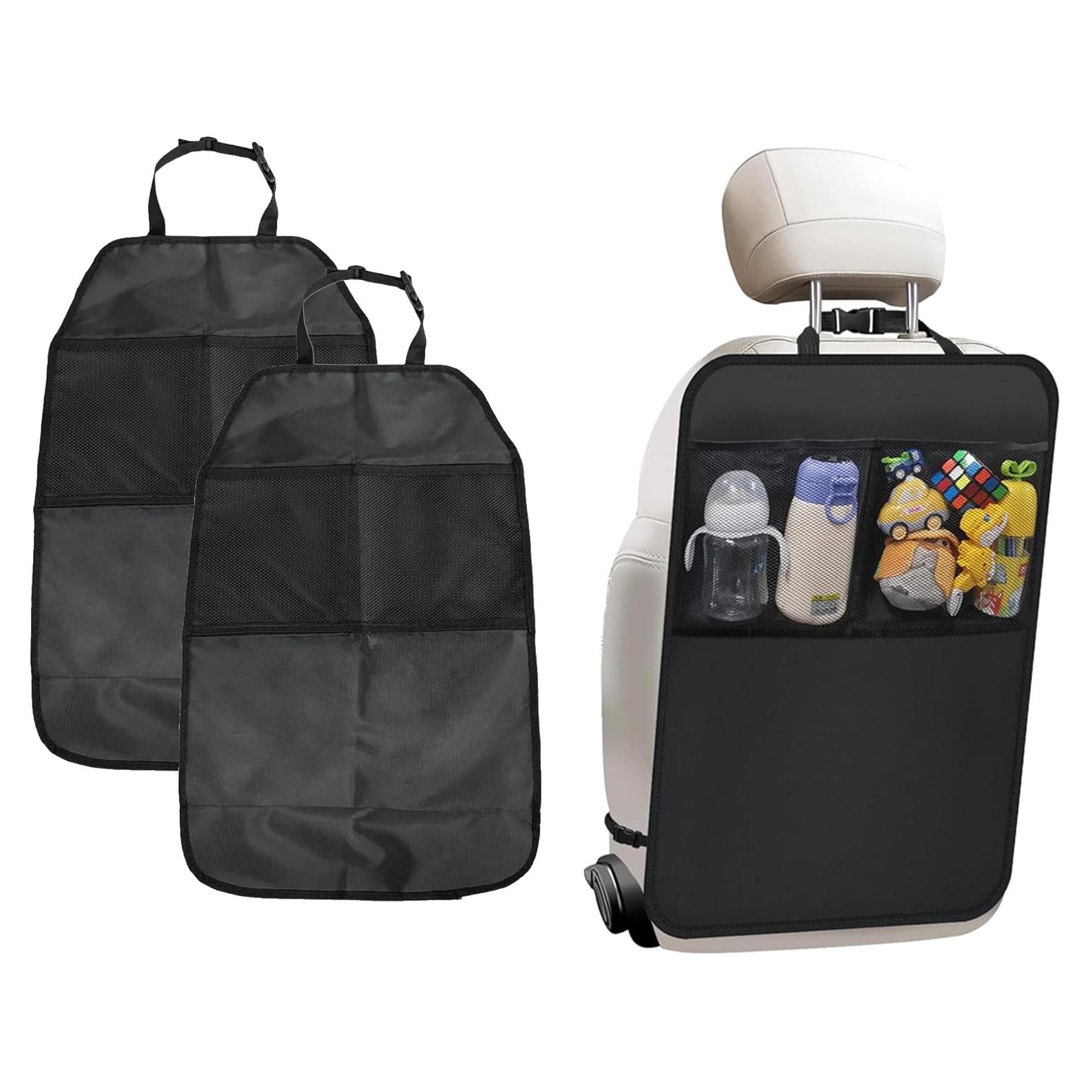 Protector de Asiento Trasero Tioollev 2PCS Impermeable Negro