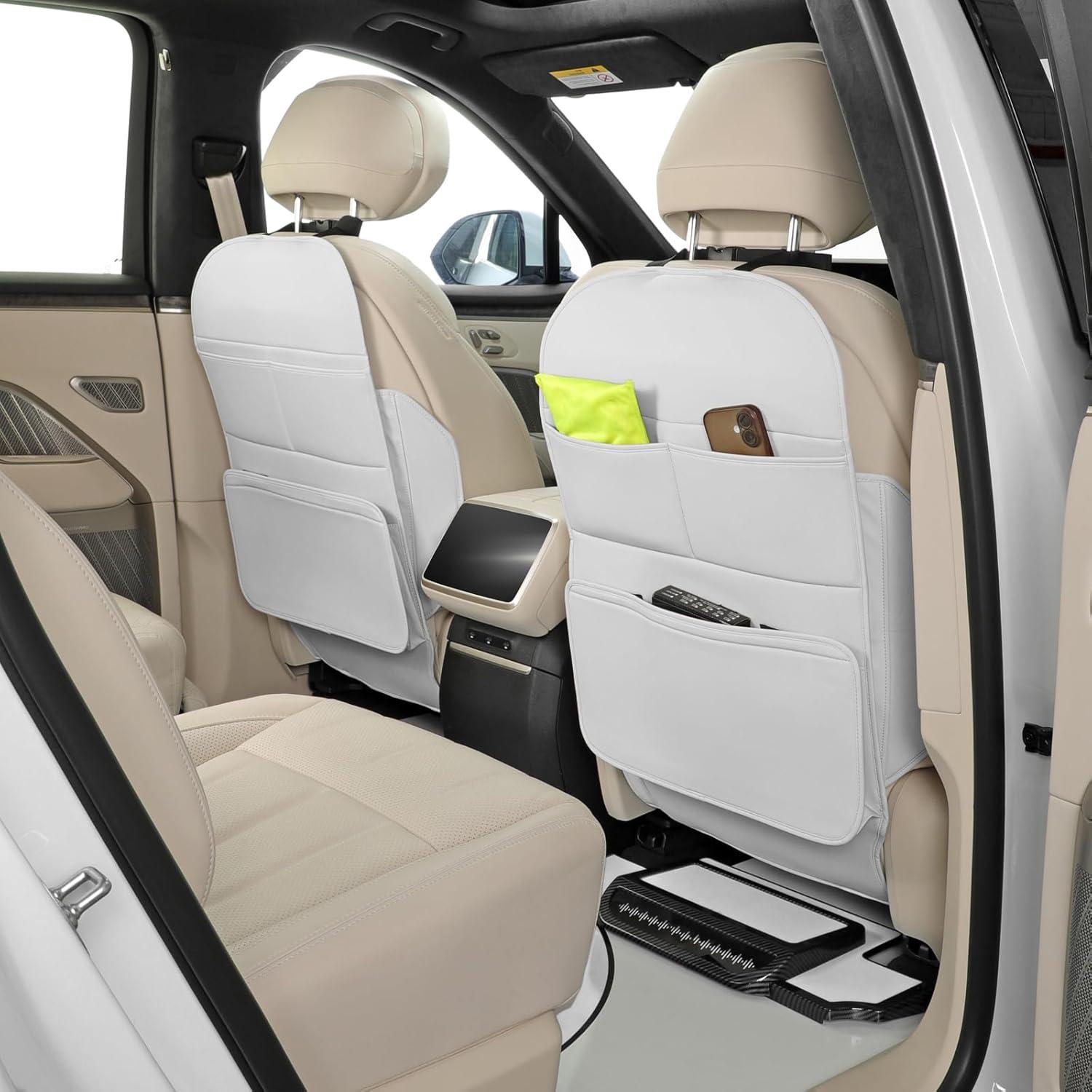 Protector de Asiento Trasero TAIKOO Blanco Crema - 2 Pcs