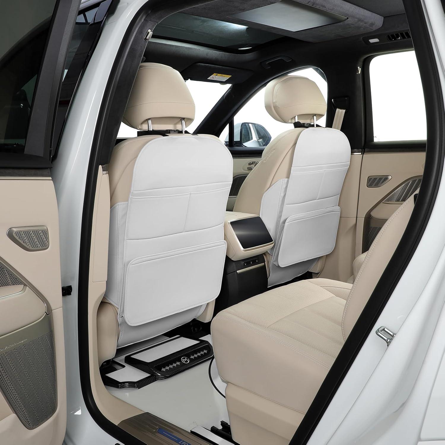 Protector de Asiento Trasero TAIKOO Blanco Crema - 2 Pcs