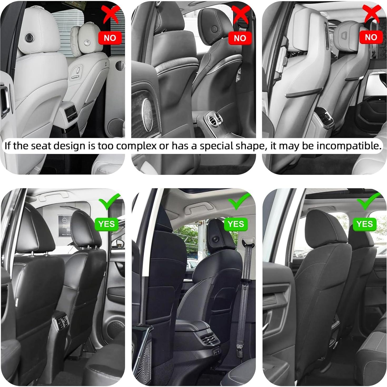 Protector de Respaldo de Asiento + Organizador Negro TK152225