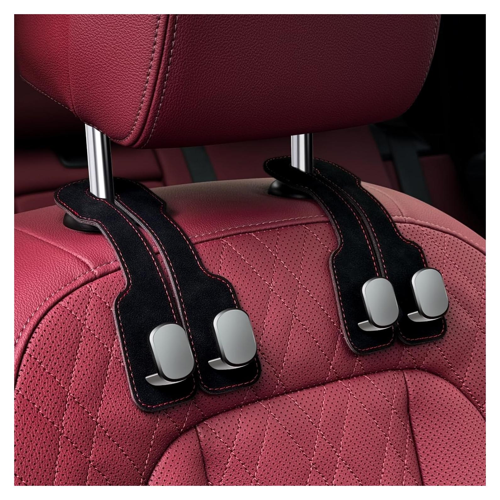 Ganchos para Reposacabezas REEVAA 2PCS Antideslizantes Negro