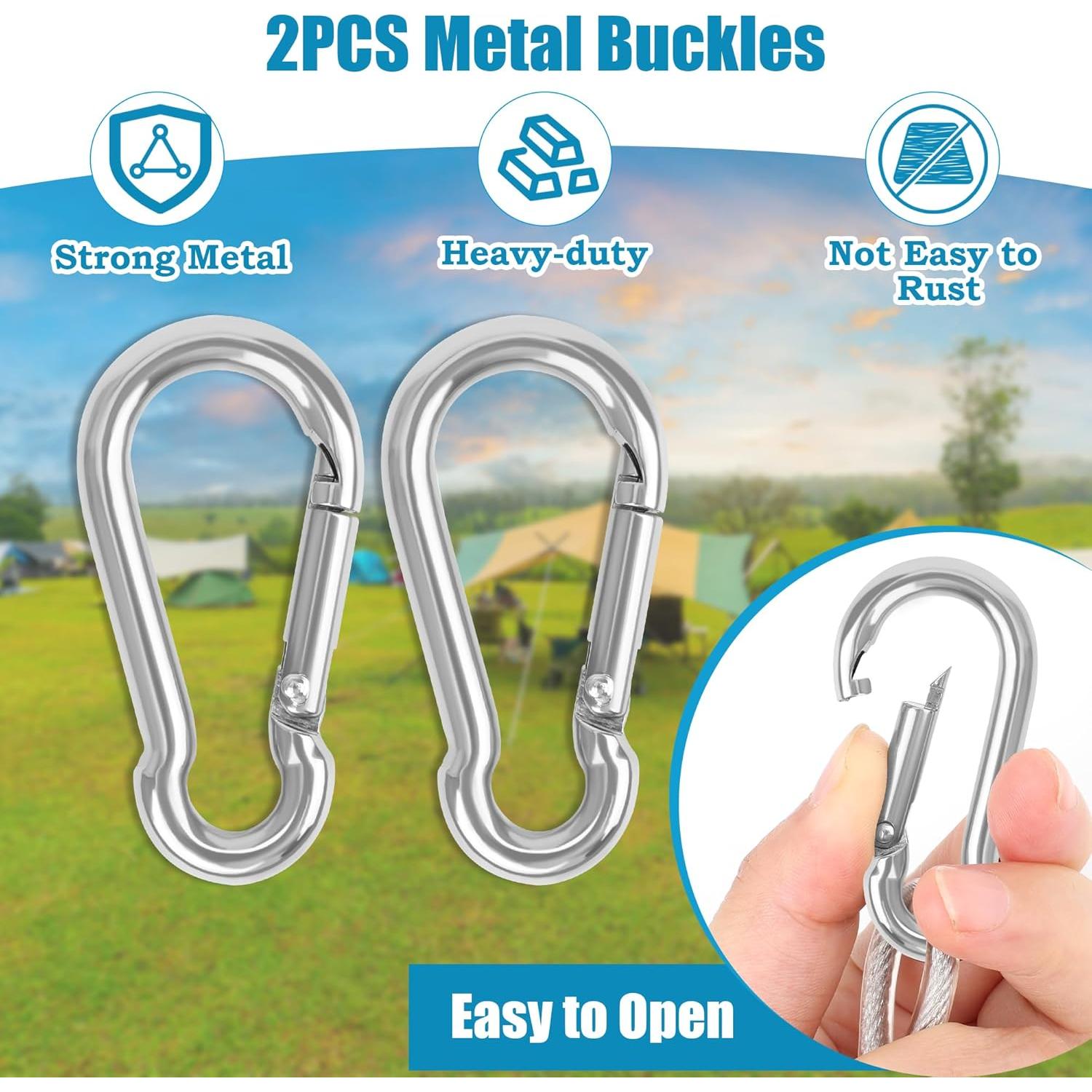 Cuerda Retráctil de Secado Anglekai 12.2m con Polea y Hebillas