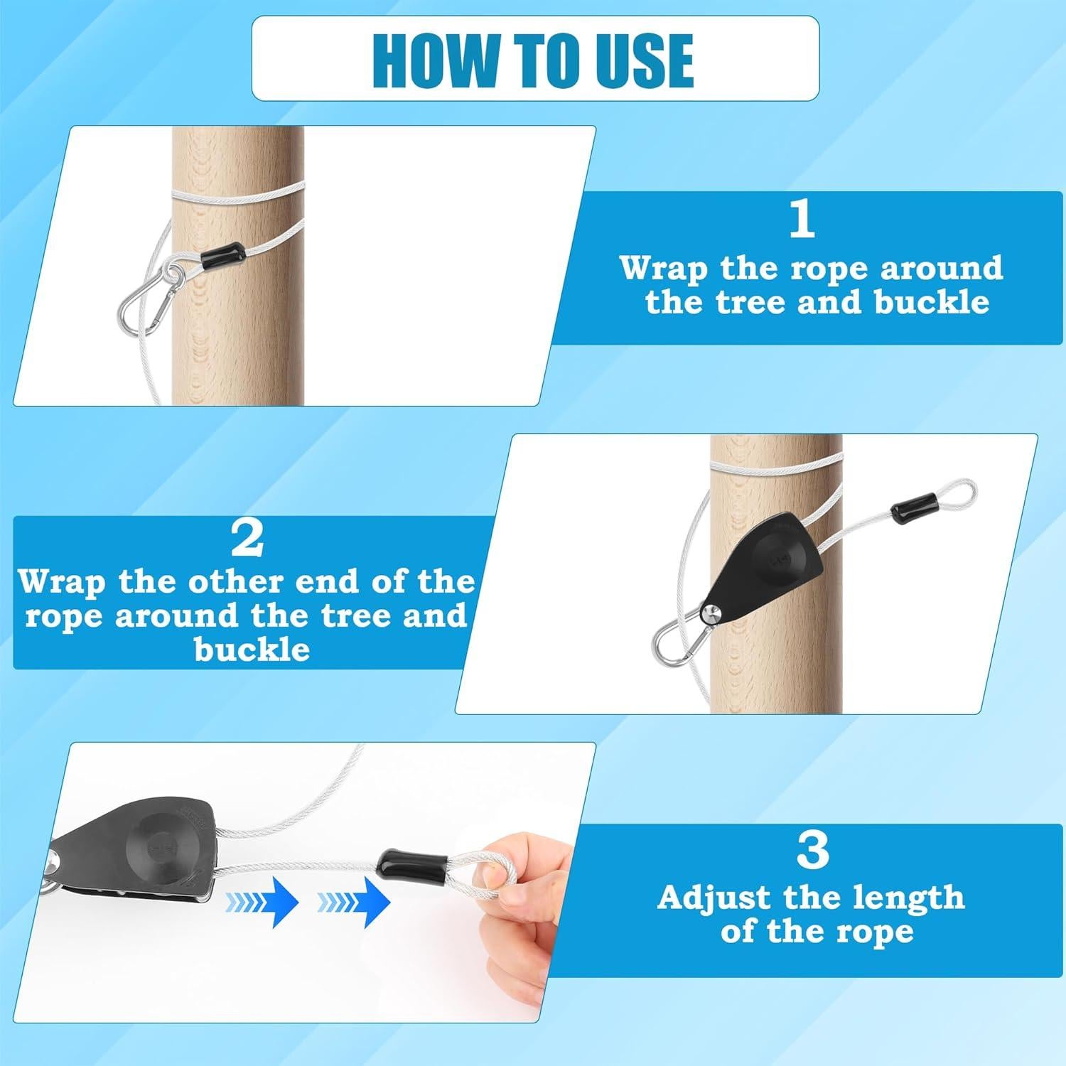 Cuerda Retráctil de Secado Anglekai 12.2m con Polea y Hebillas