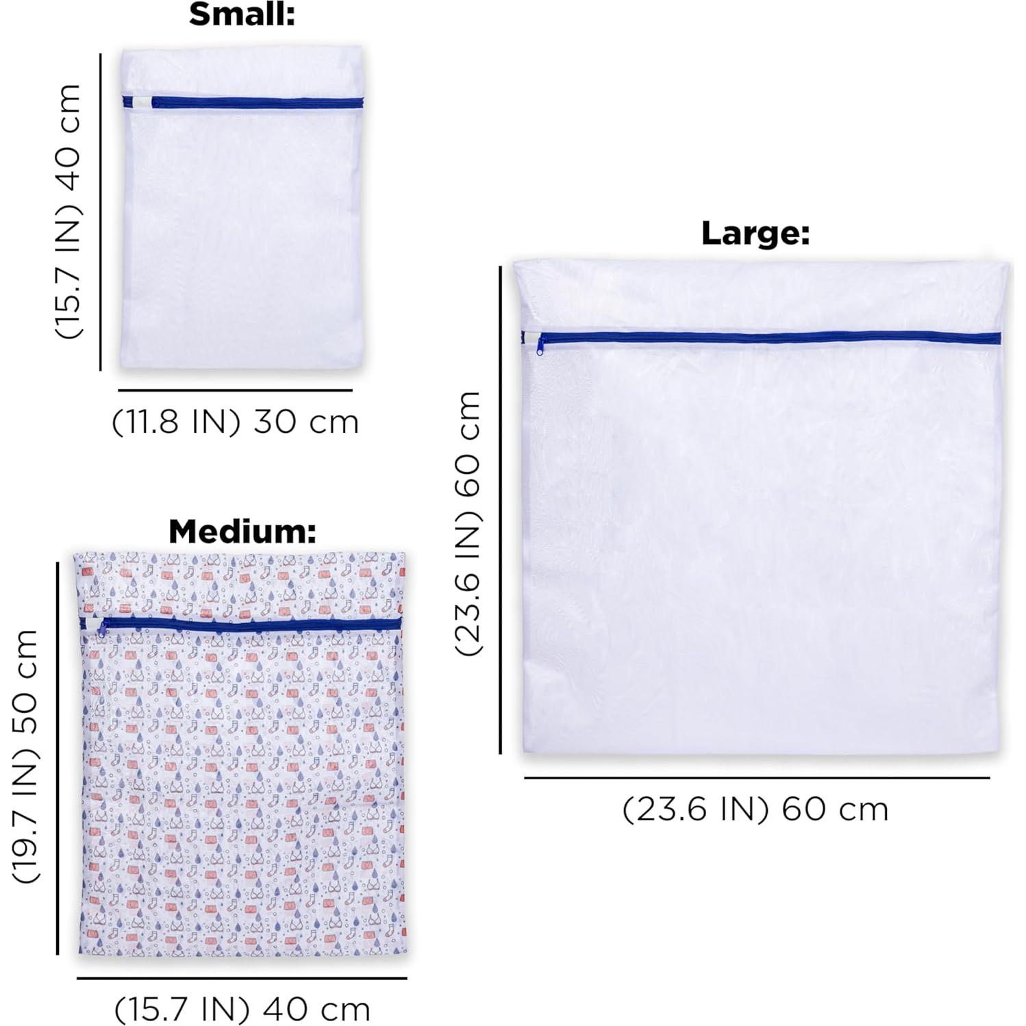 Bolsas de Lavado de Malla Tide - 3 Tamaños para Ropa Delicada